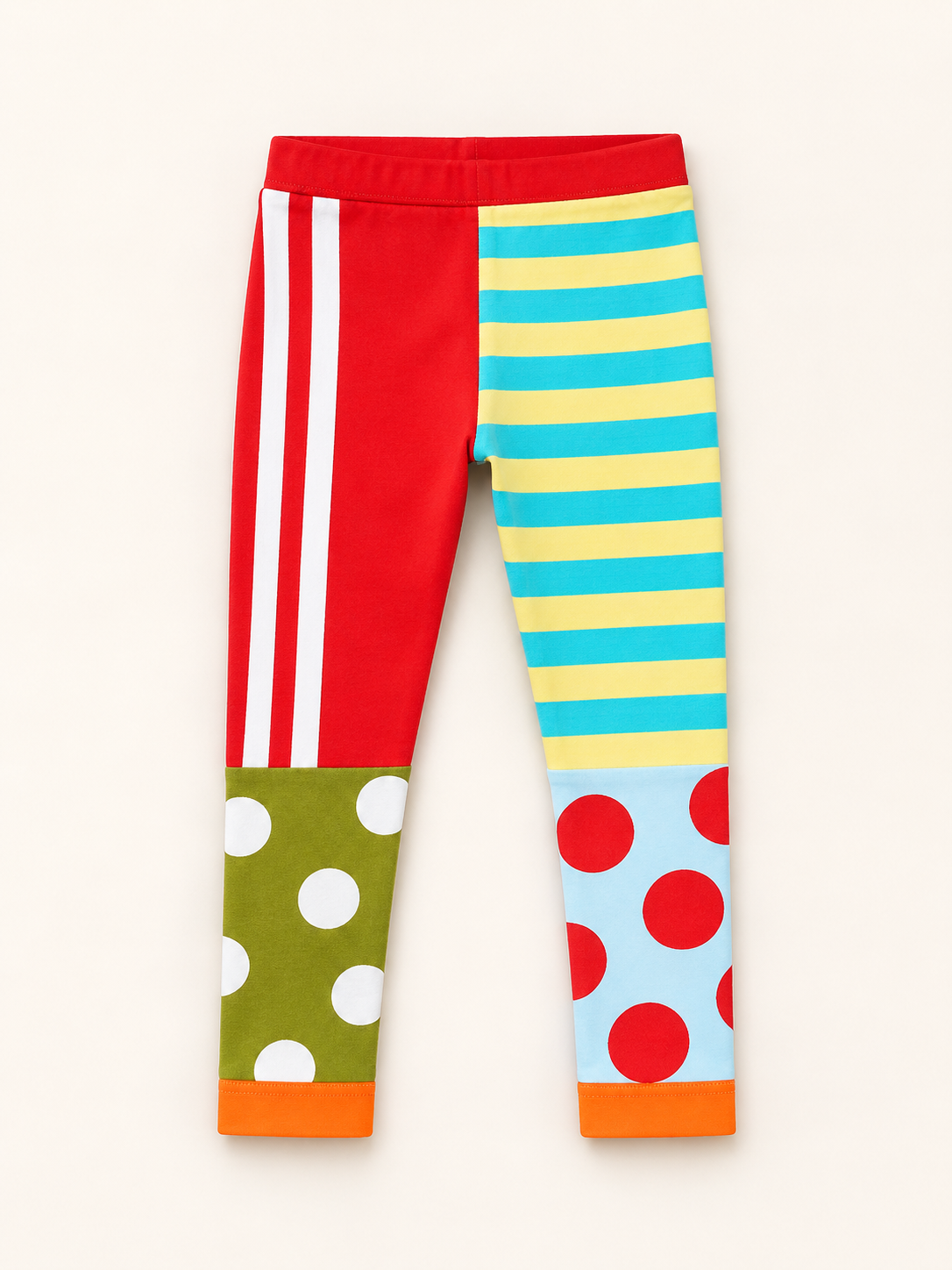 Multi Color Clown Kız Tayt