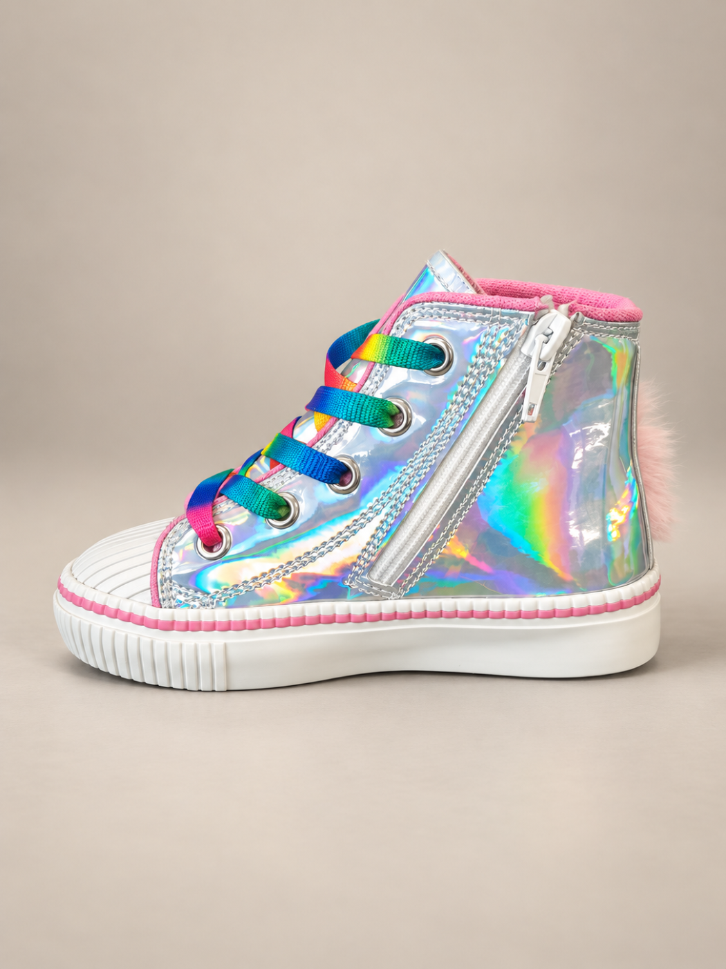 Unicorn New Hologram Fermuarlı Kız Sneaker
