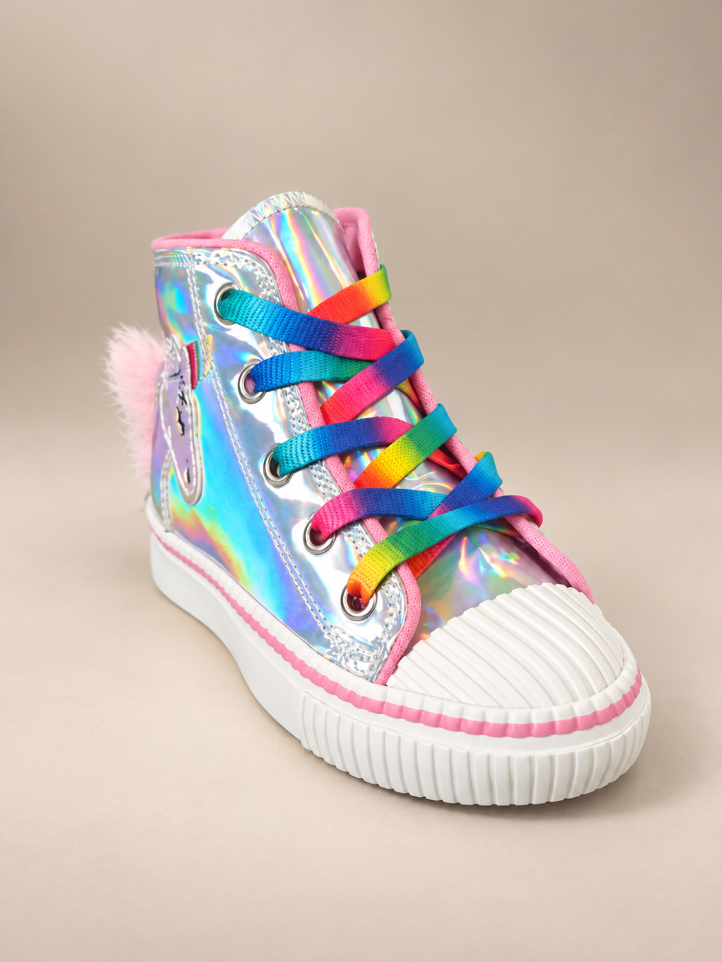 Unicorn New Hologram Fermuarlı Kız Sneaker