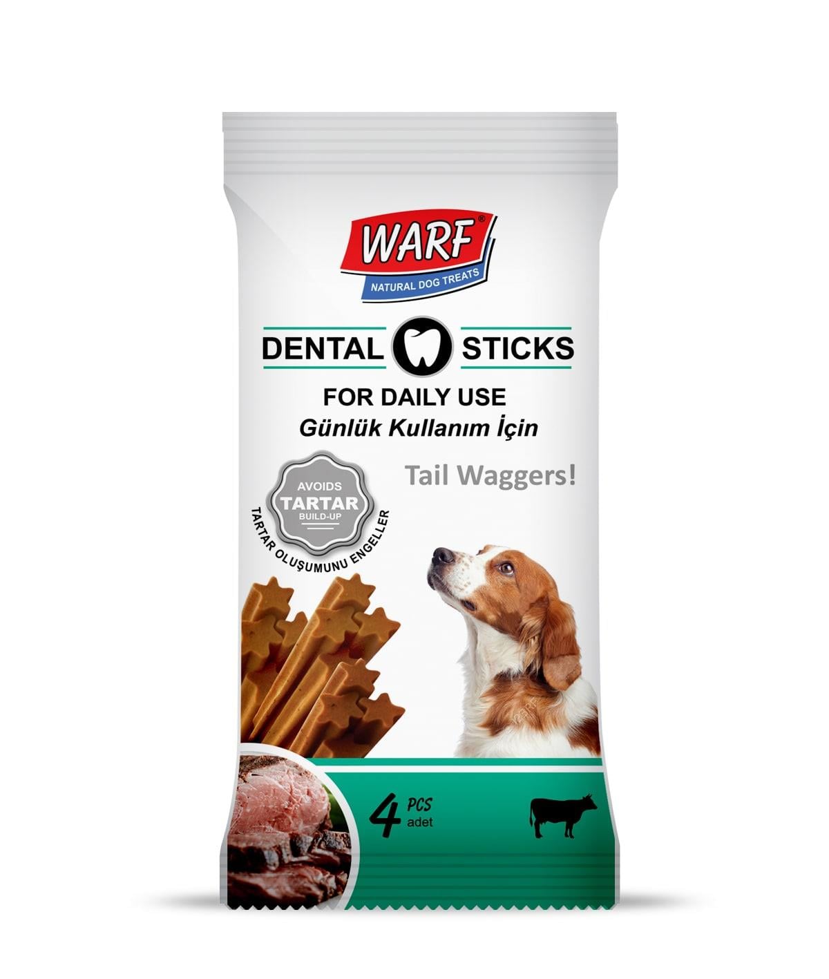 Dental Çubuk Dana Eti Aromalı Yumuşak Ödül Maması 4x17,5 gr
