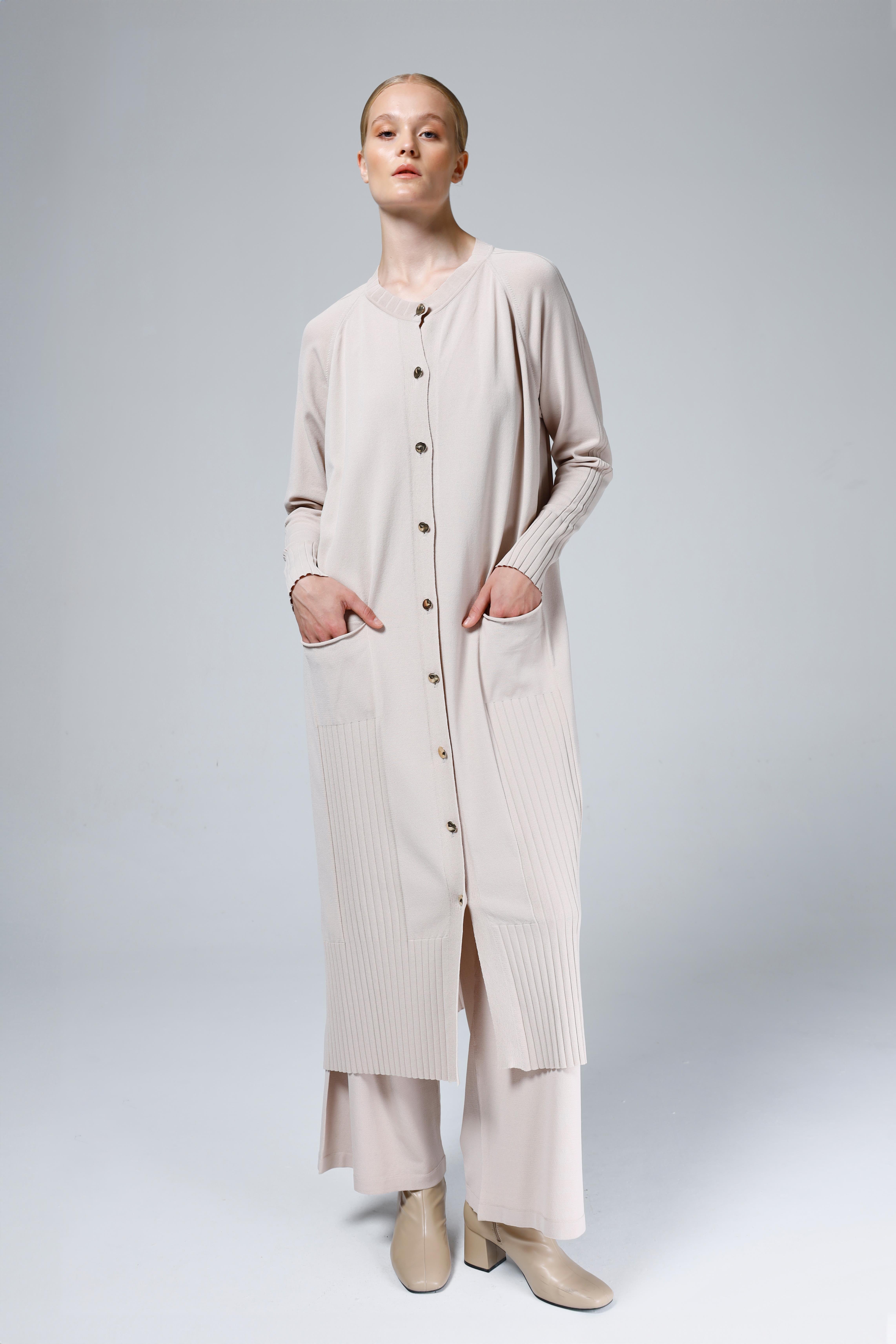 3055 HRK ETEK UCU FİTLLİ ARA BOY HIRKA 