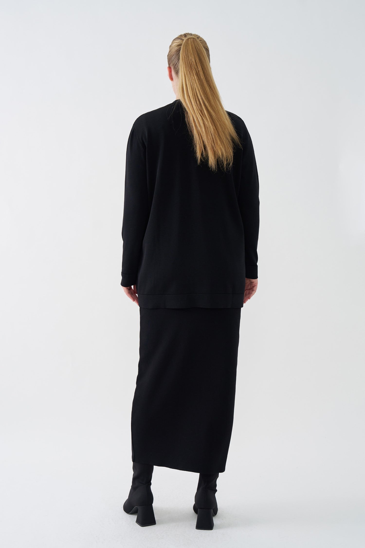 3148 KARE DESENLİ DROPLU HIRKA