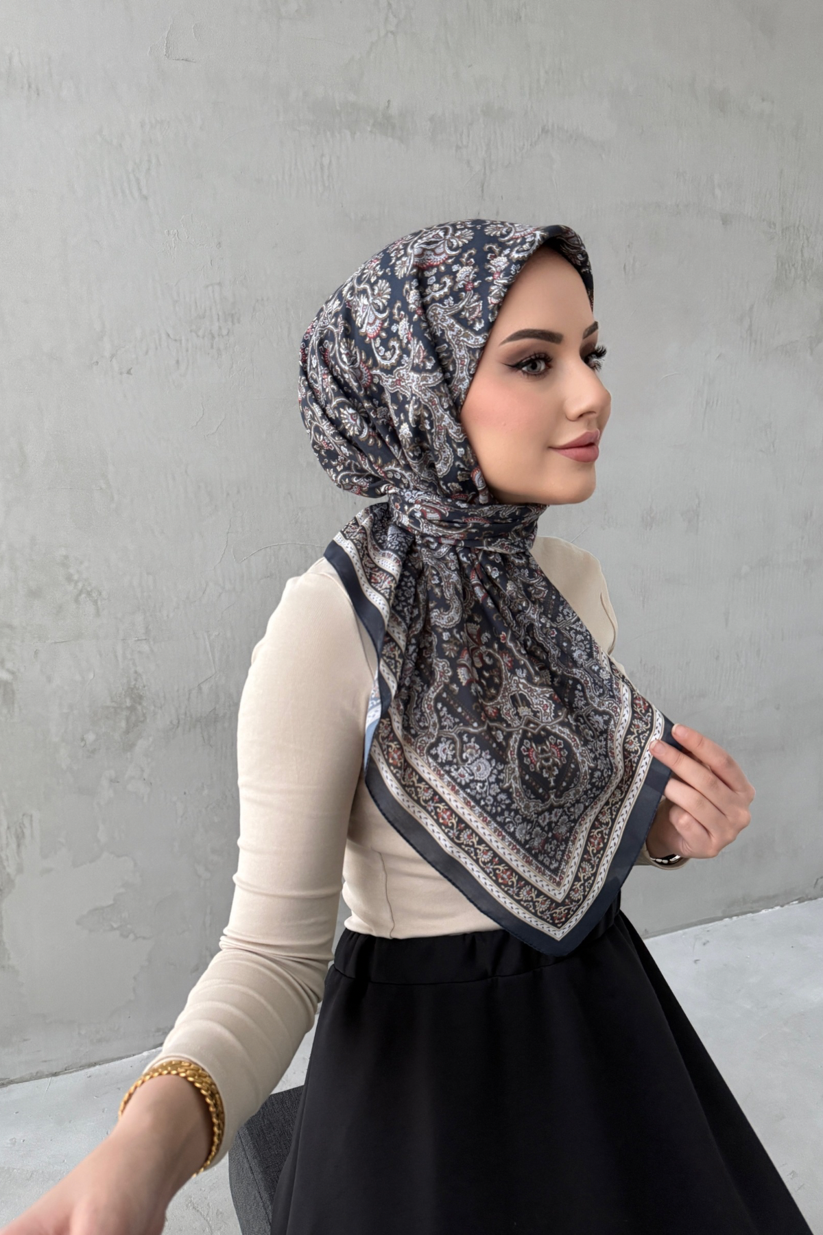  Bohem Modal İpek Eşarp