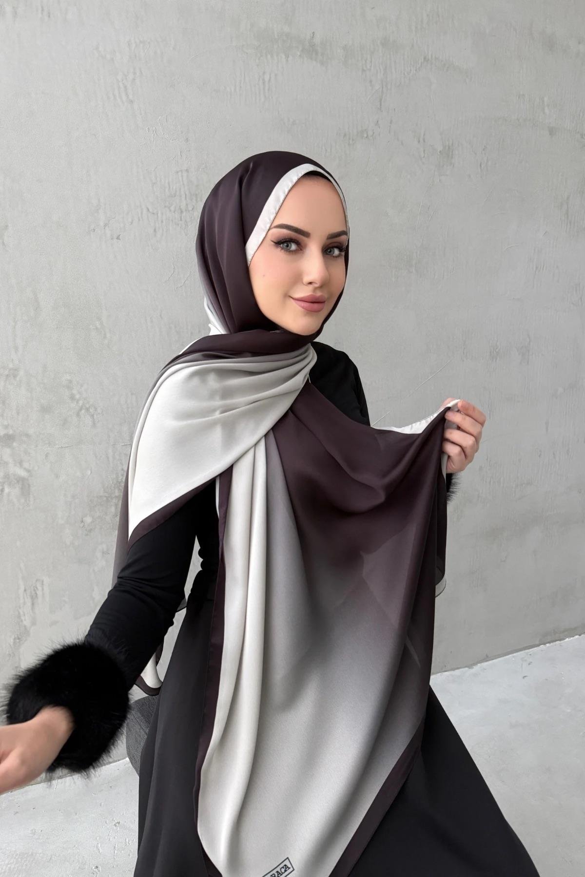 Acı Kahve Degrade Şal 