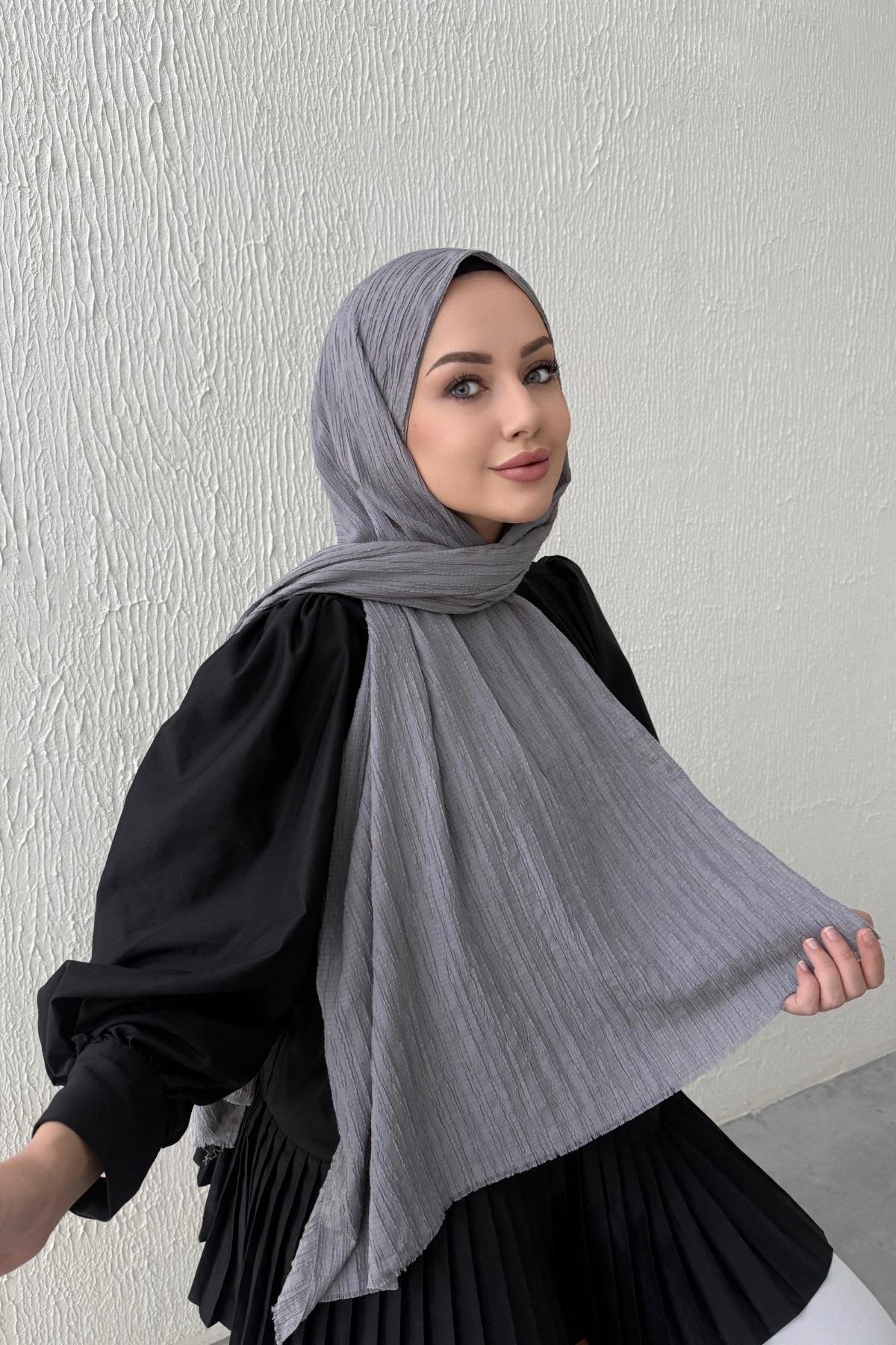 Açık Gri Peru Şal 