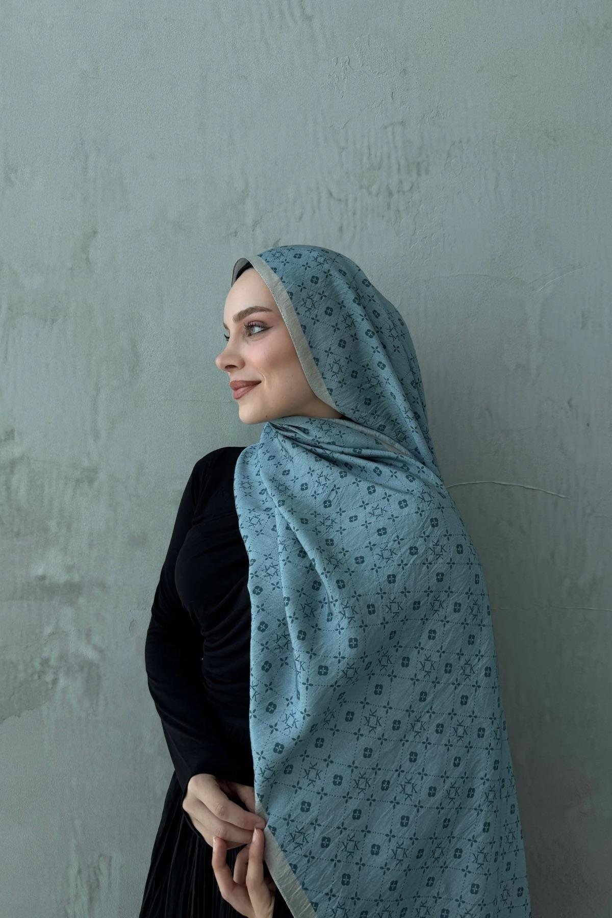 Bebe Mavi Gua Modal İpek Şal