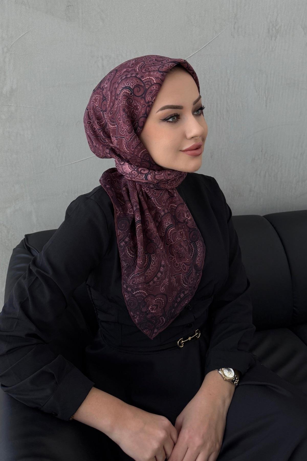 Bordo Armina Tensel Eşarp