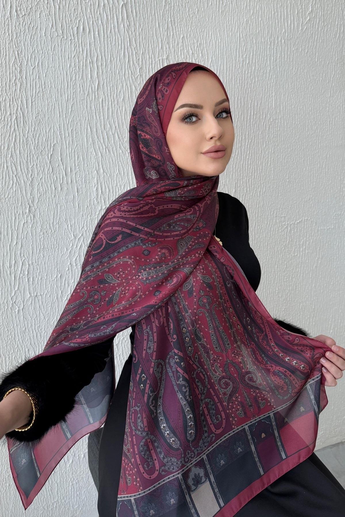 Bordo & Bordo  Etro Otantik Hint İpeği Şal