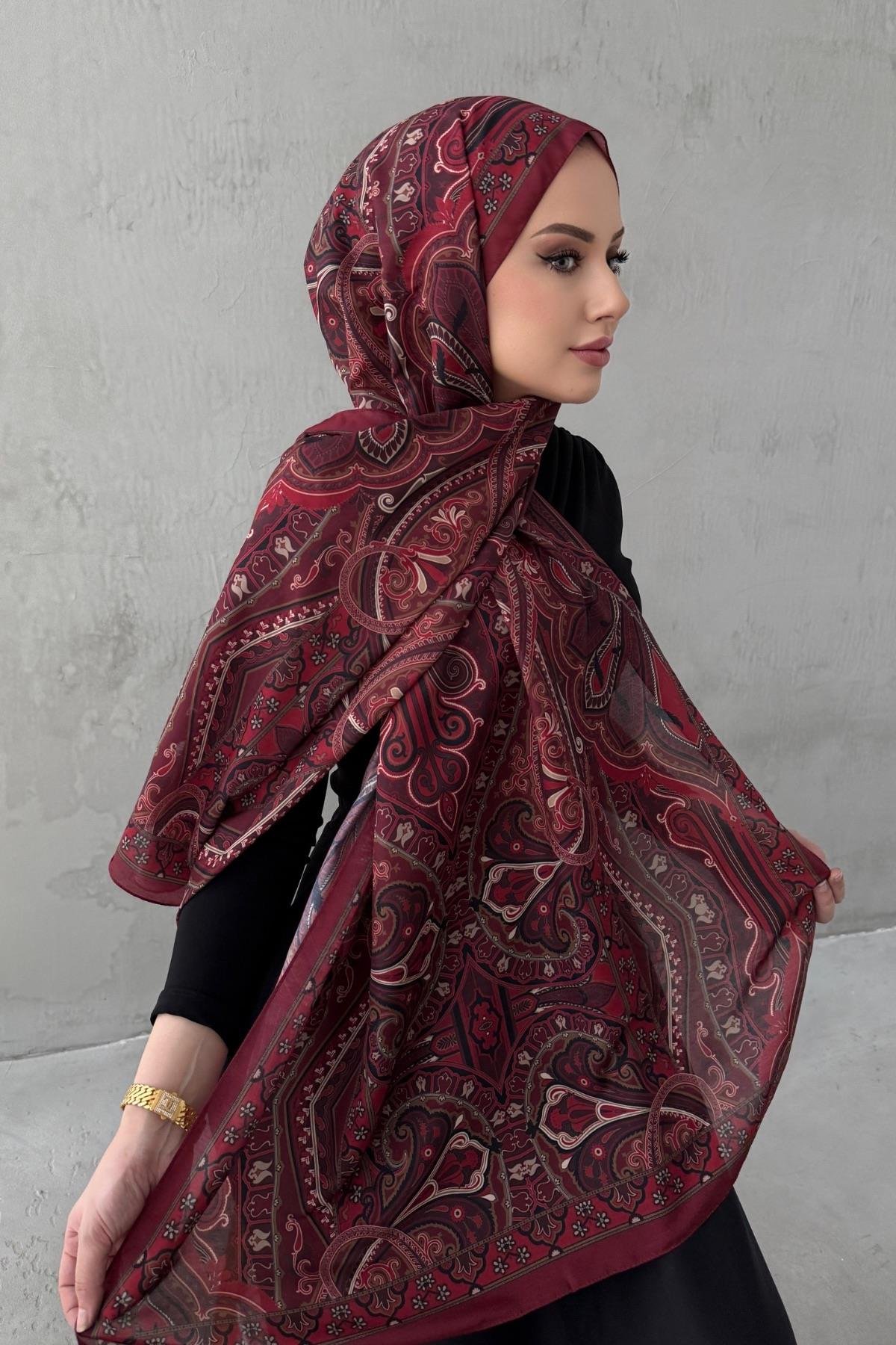 Bordo&Bordo Beren Bohem Modal İpek Şal