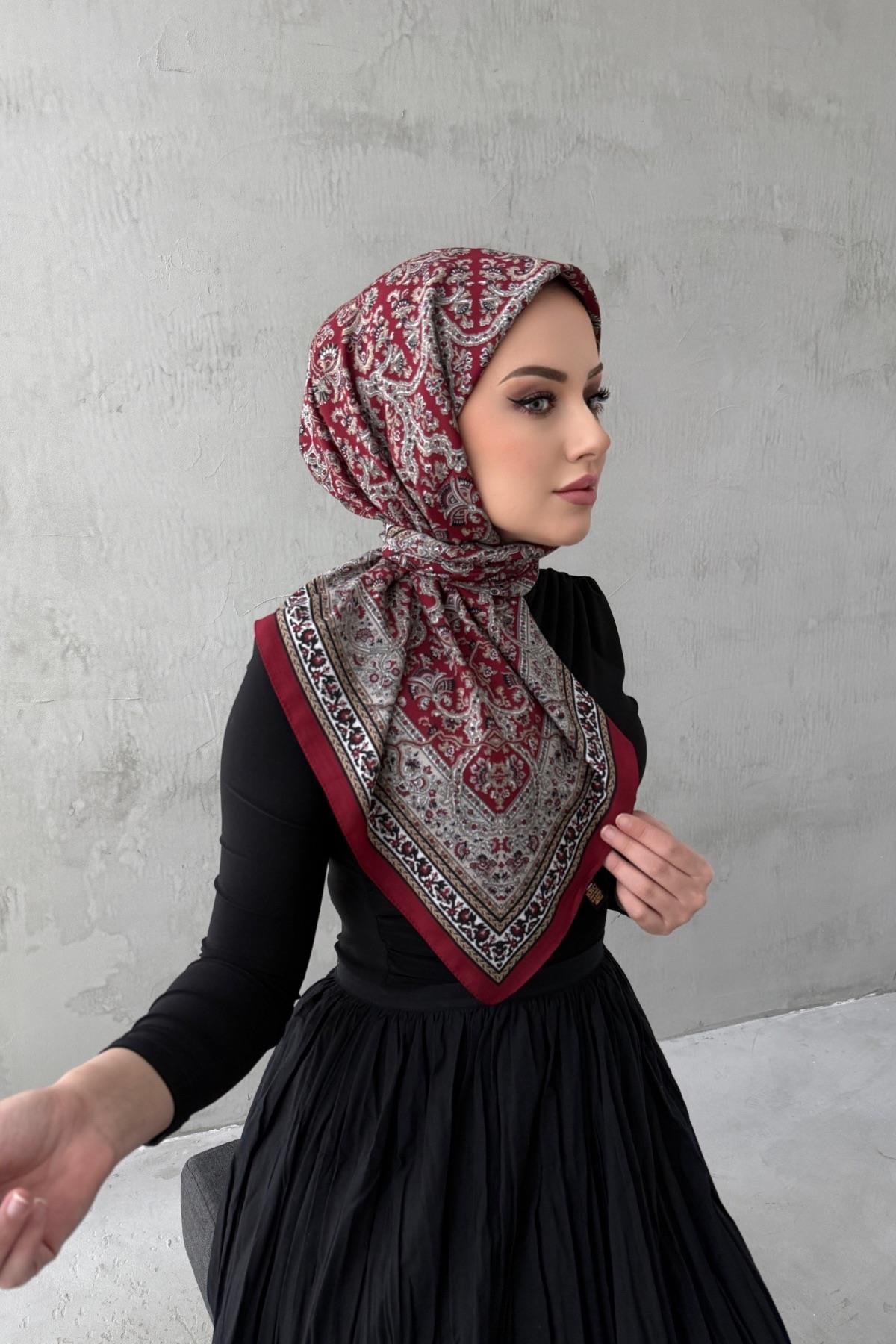 Bordo&Bordo Bohem Modal İpek Eşarp