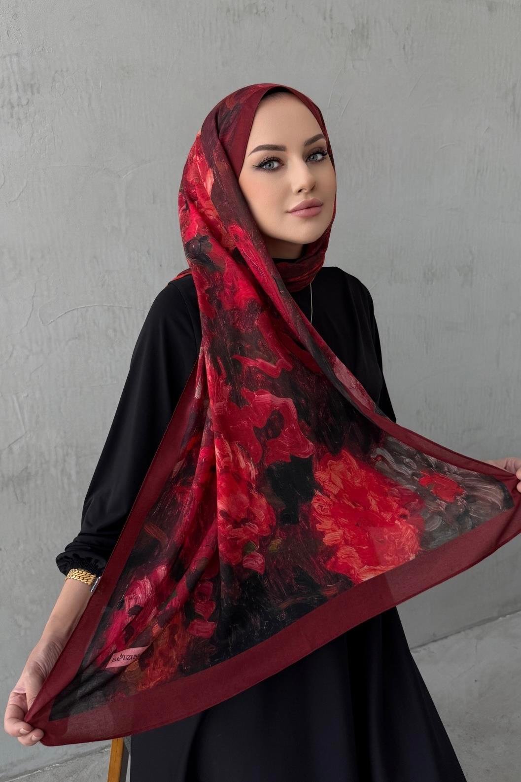 Bordo&Bordo Tual Koza %100 Pamuk Şal