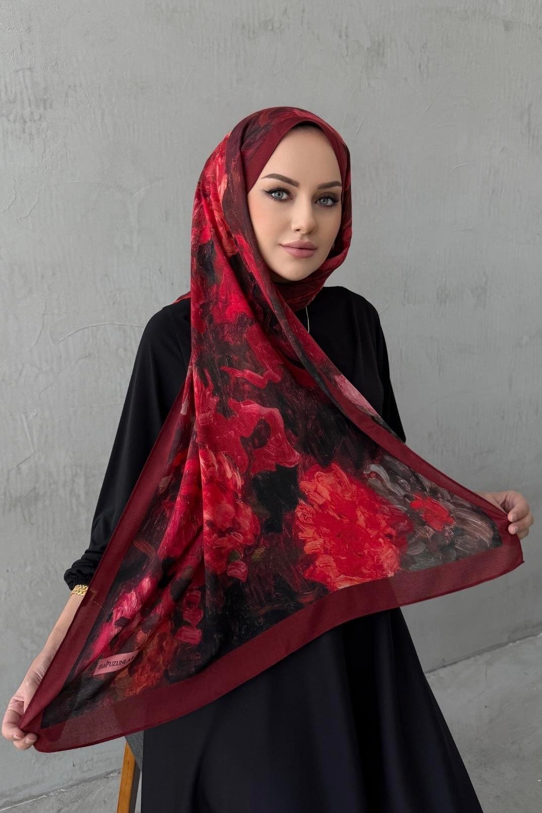 Bordo&Bordo Tual Koza %100 Pamuk Şal