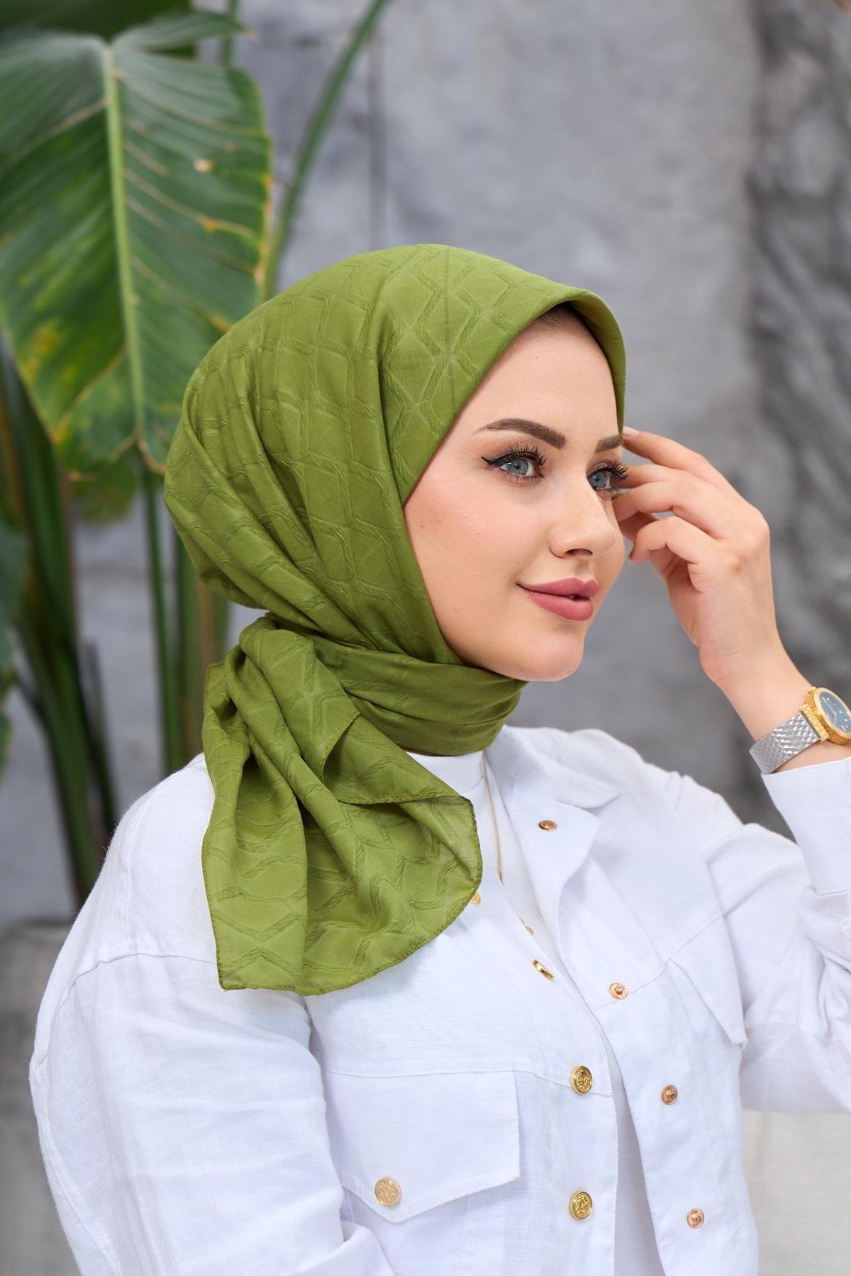 Çağla Bambu Jakar Eşarp