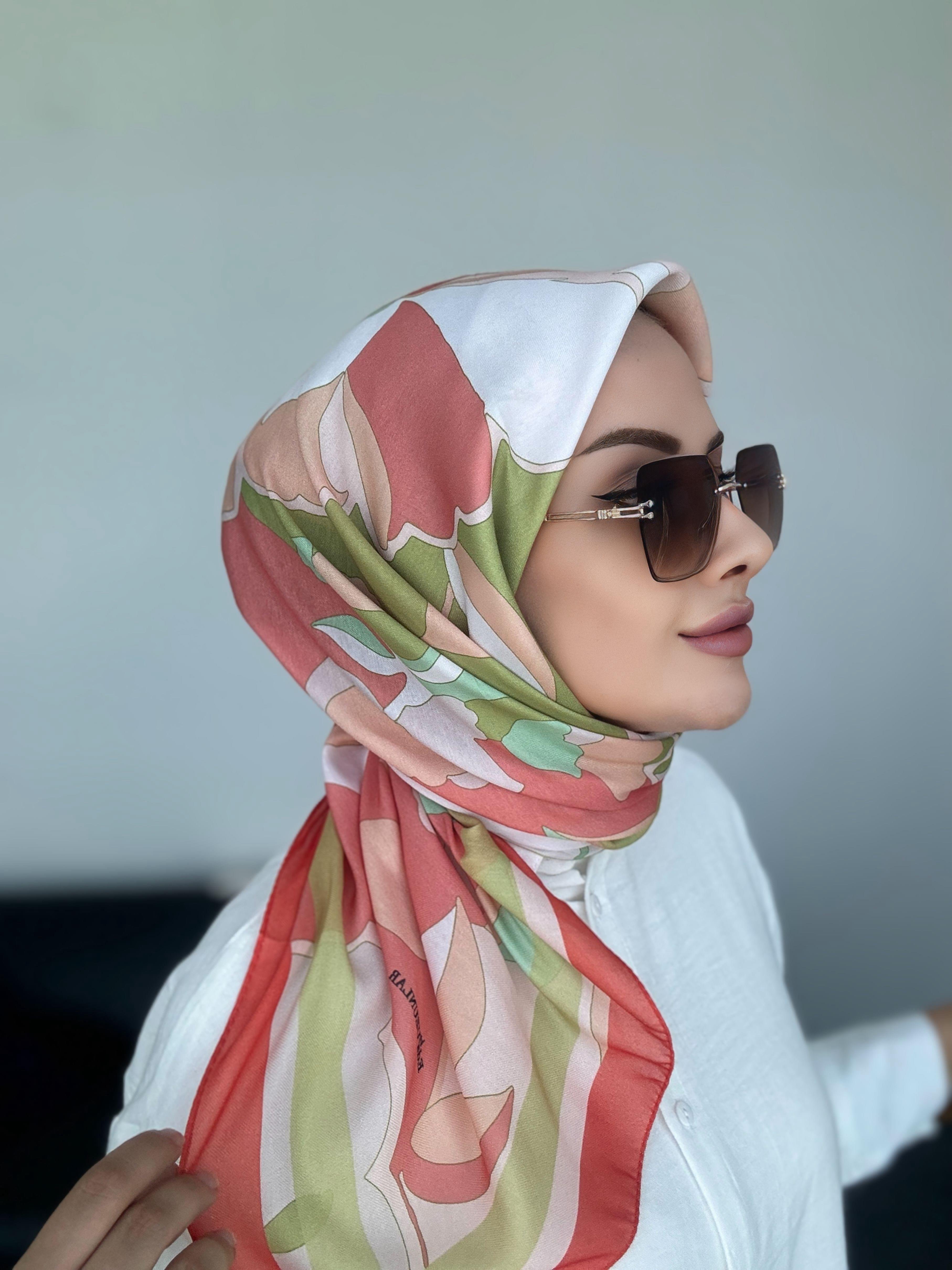 Eda Dijital Soft Eşarp Kiremit