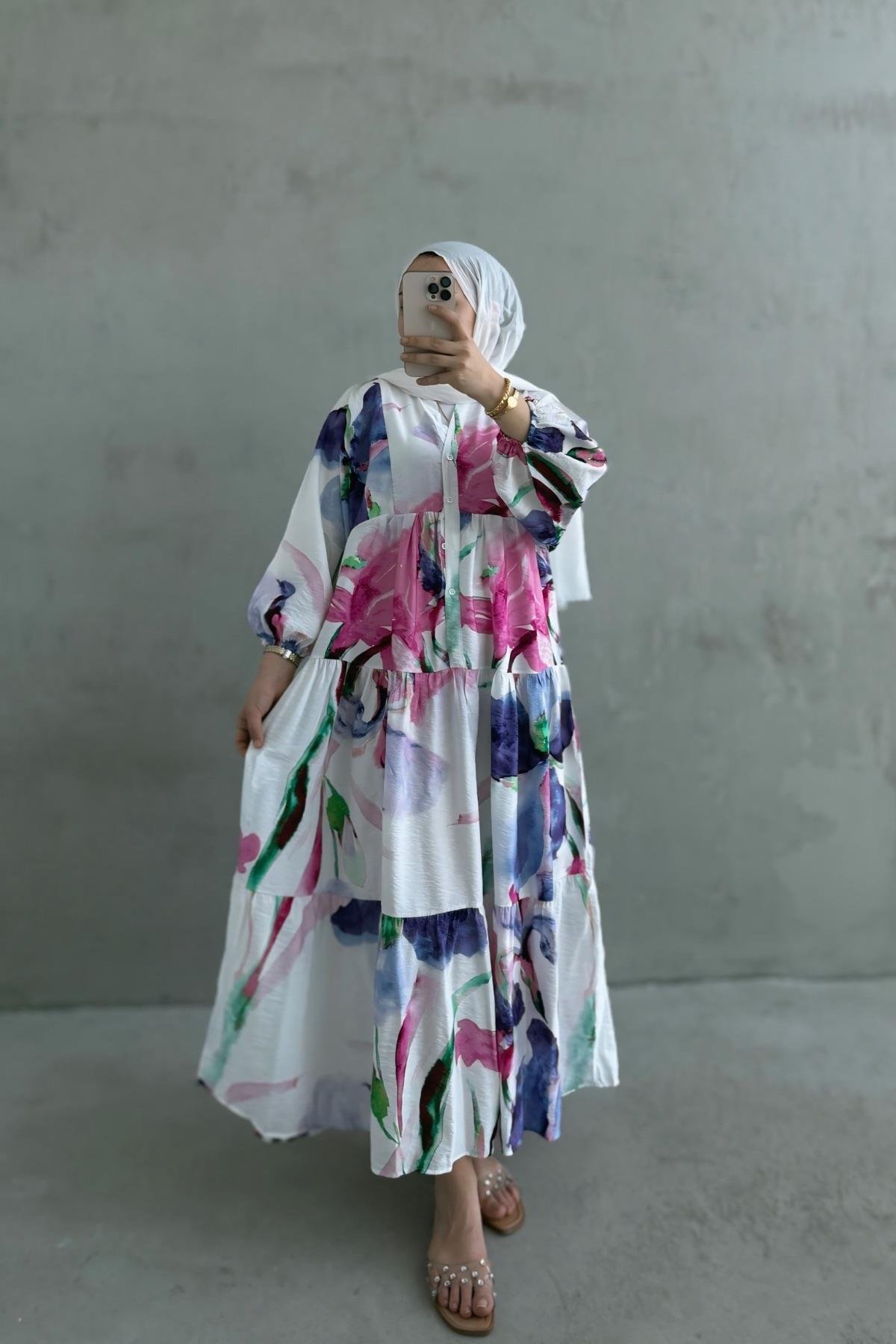 Florinda Pamuk Vual Elbise