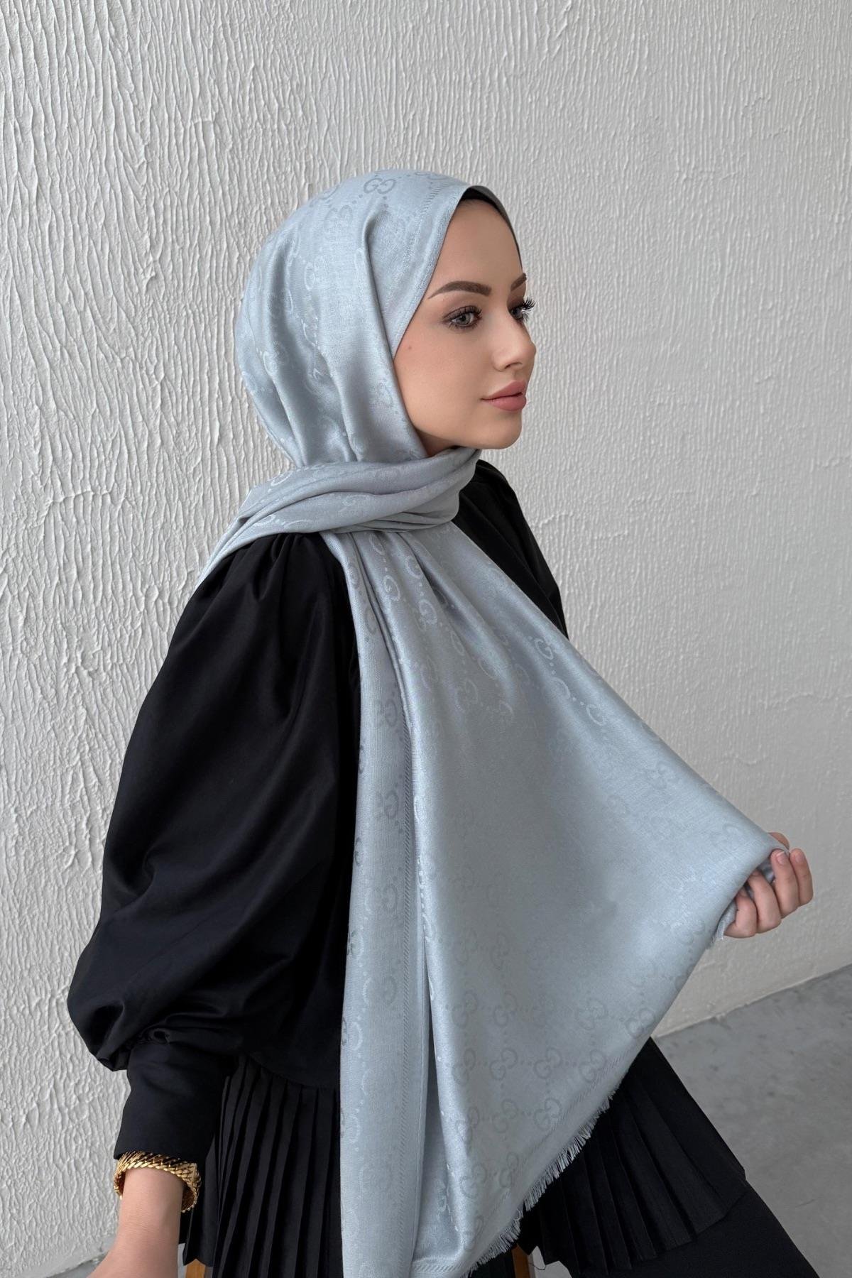 Gri İthal G Kaşmir Şal