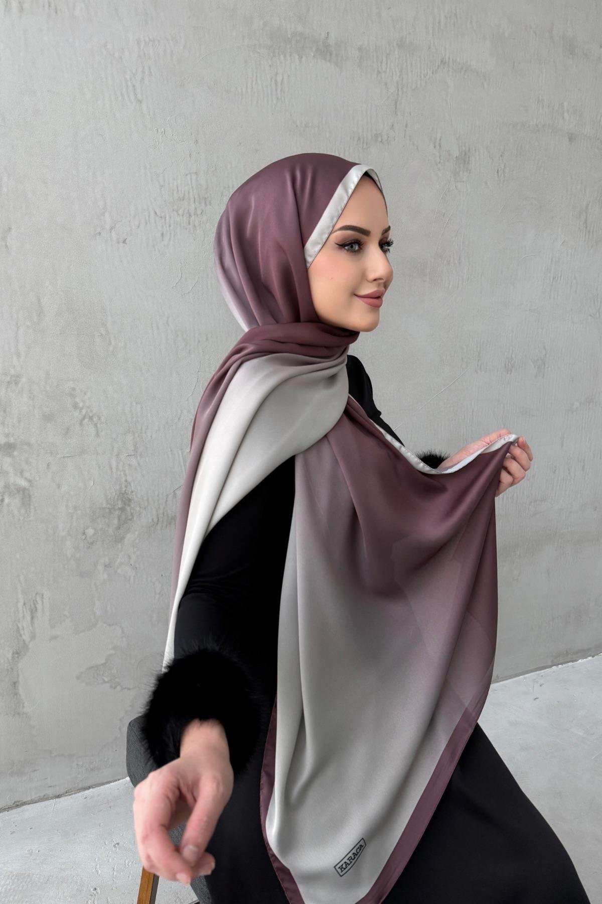 Gül Kurusu Degrade Şal 