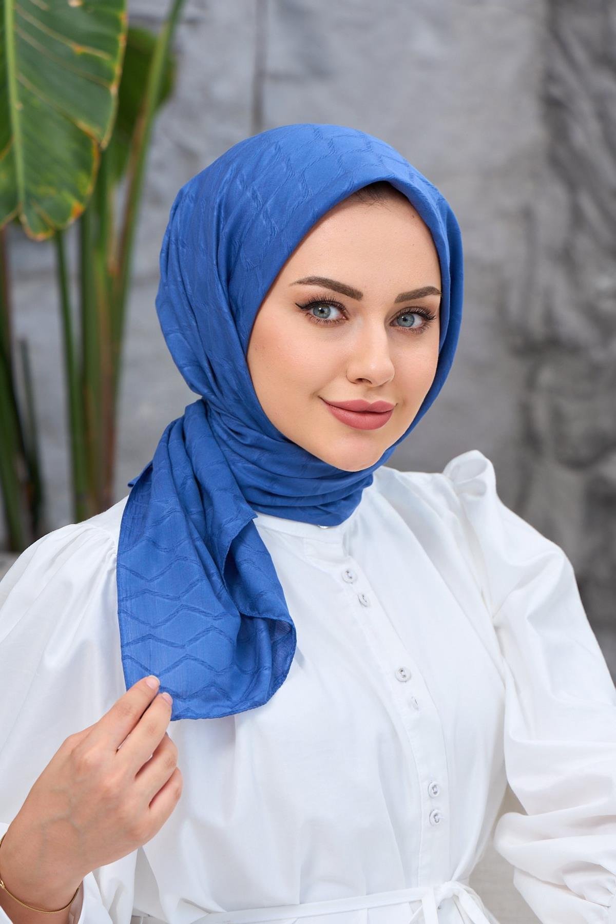 İndigo Bambu Jakar Eşarp