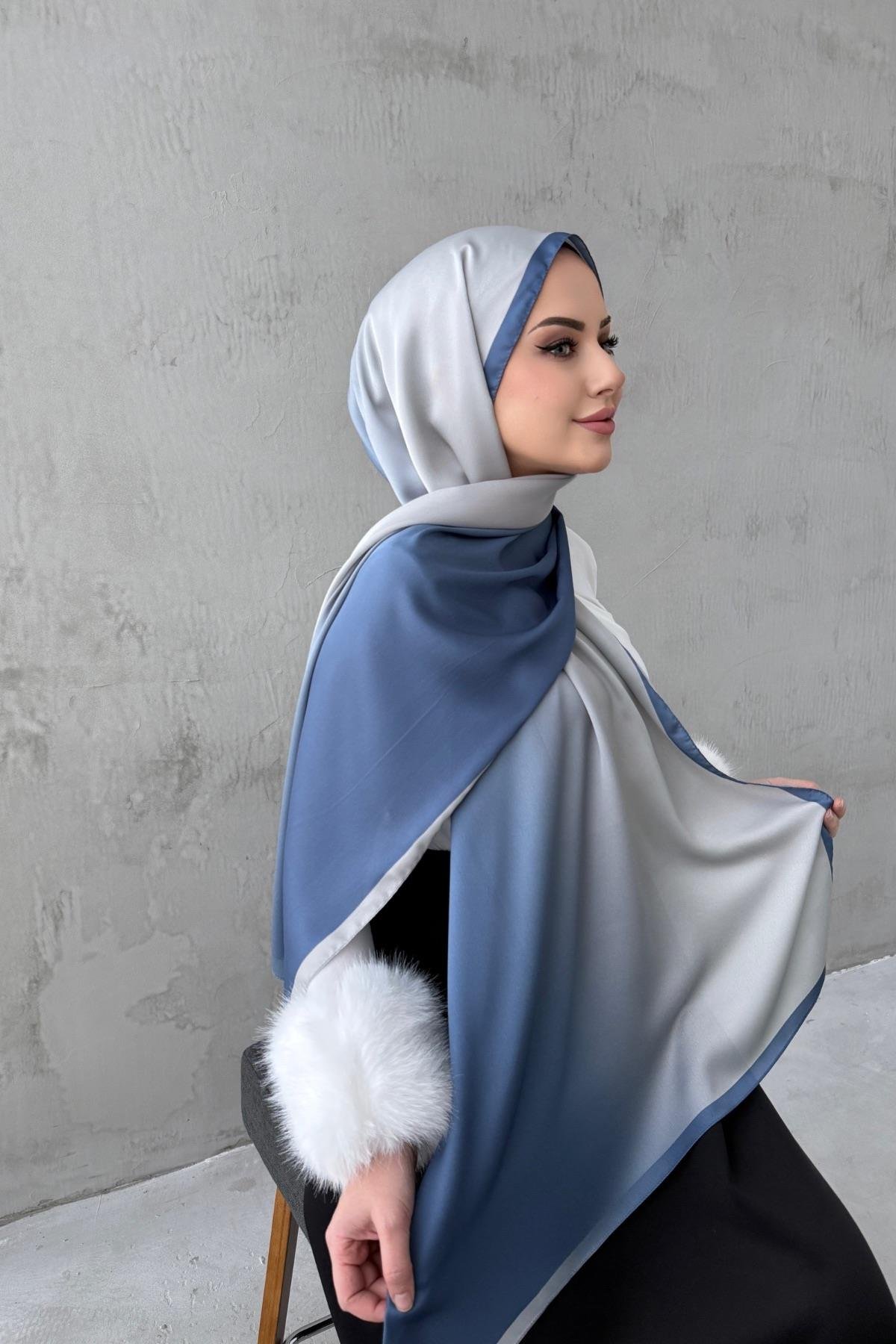 İndigo Degrade Şal 