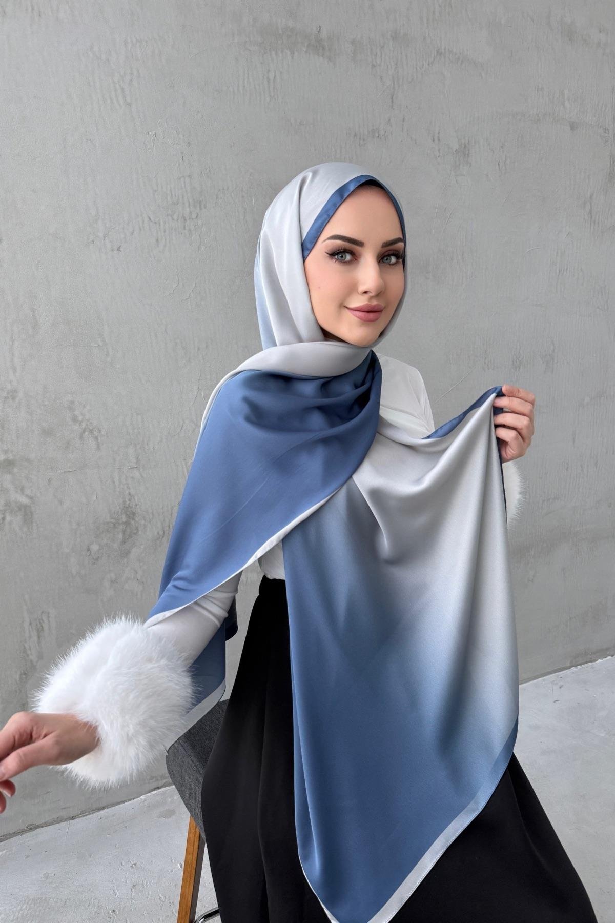 İndigo Degrade Şal 