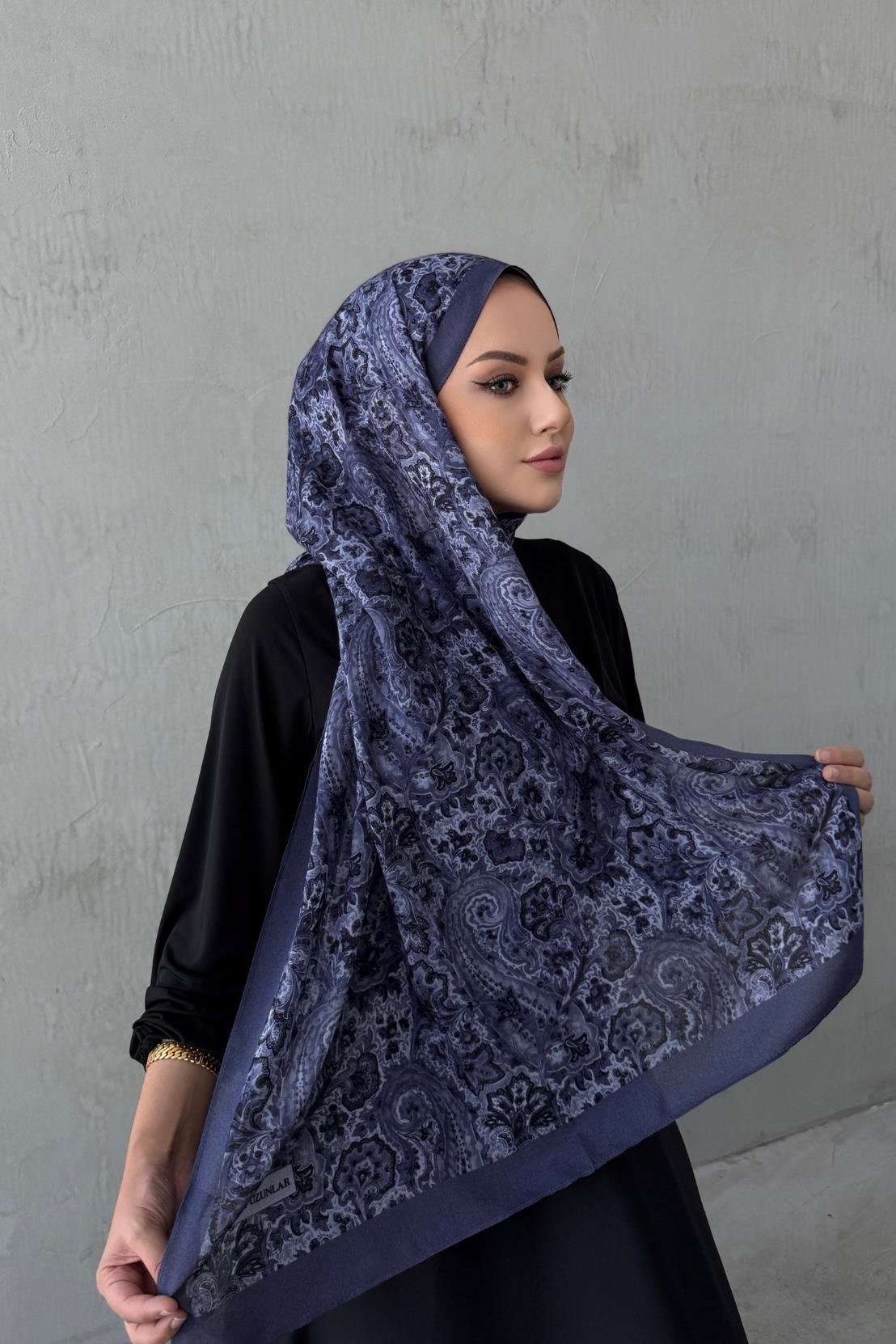 İndigo Laventa Koza %100 Pamuk Şal