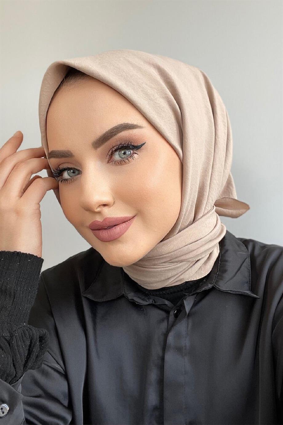 Karamel Pamuk Caz Eşarp