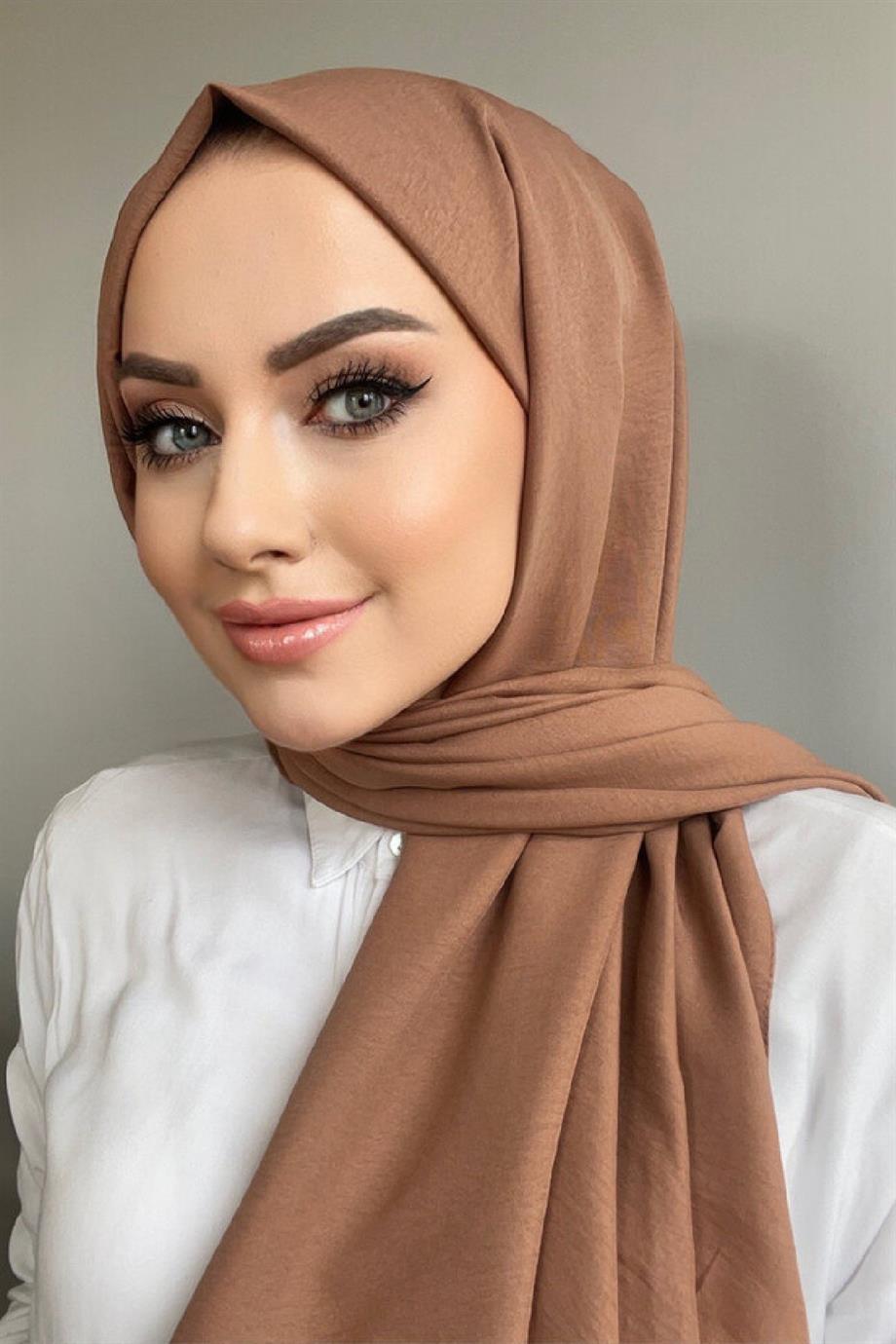 Karamel Pamuk Caz Şal