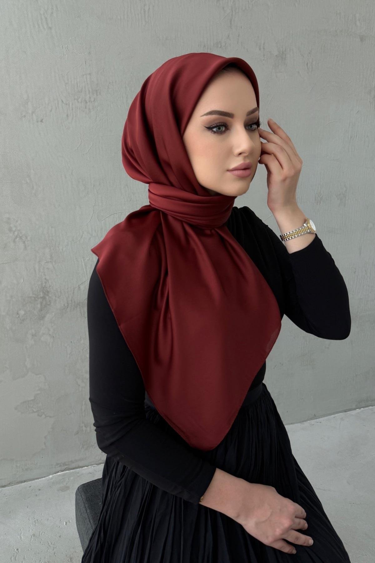 Kiremit Arla Kumlu İpek ŞalEşarp