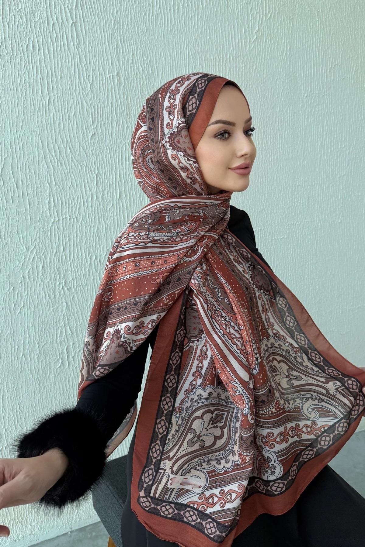 Kiremit & Vizon Etro Soft Şal