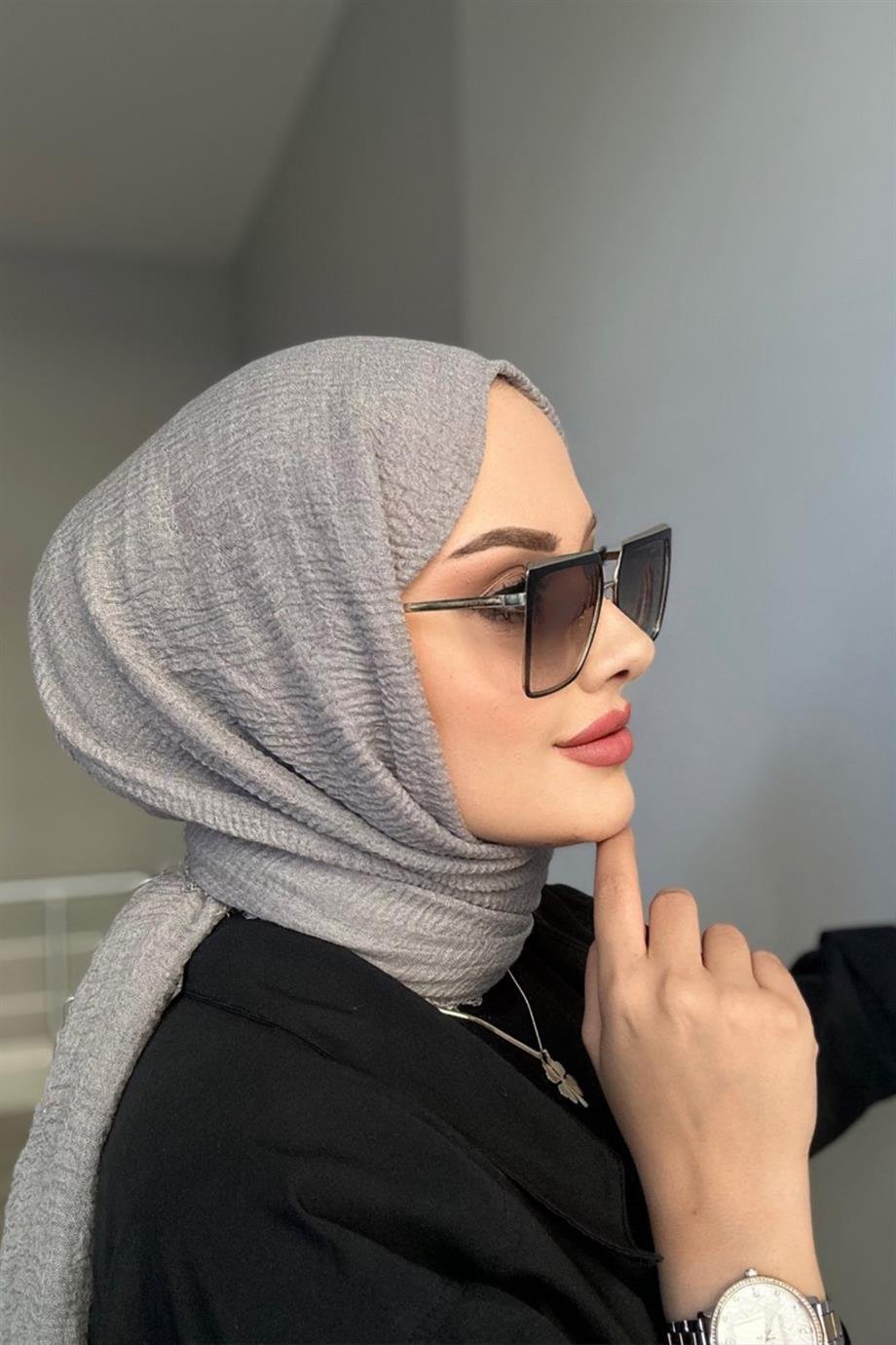 Koyu Mavi Bürümcük Şal