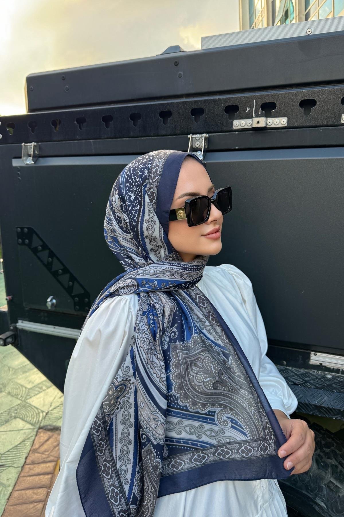 Lacivert Etro Soft Şal