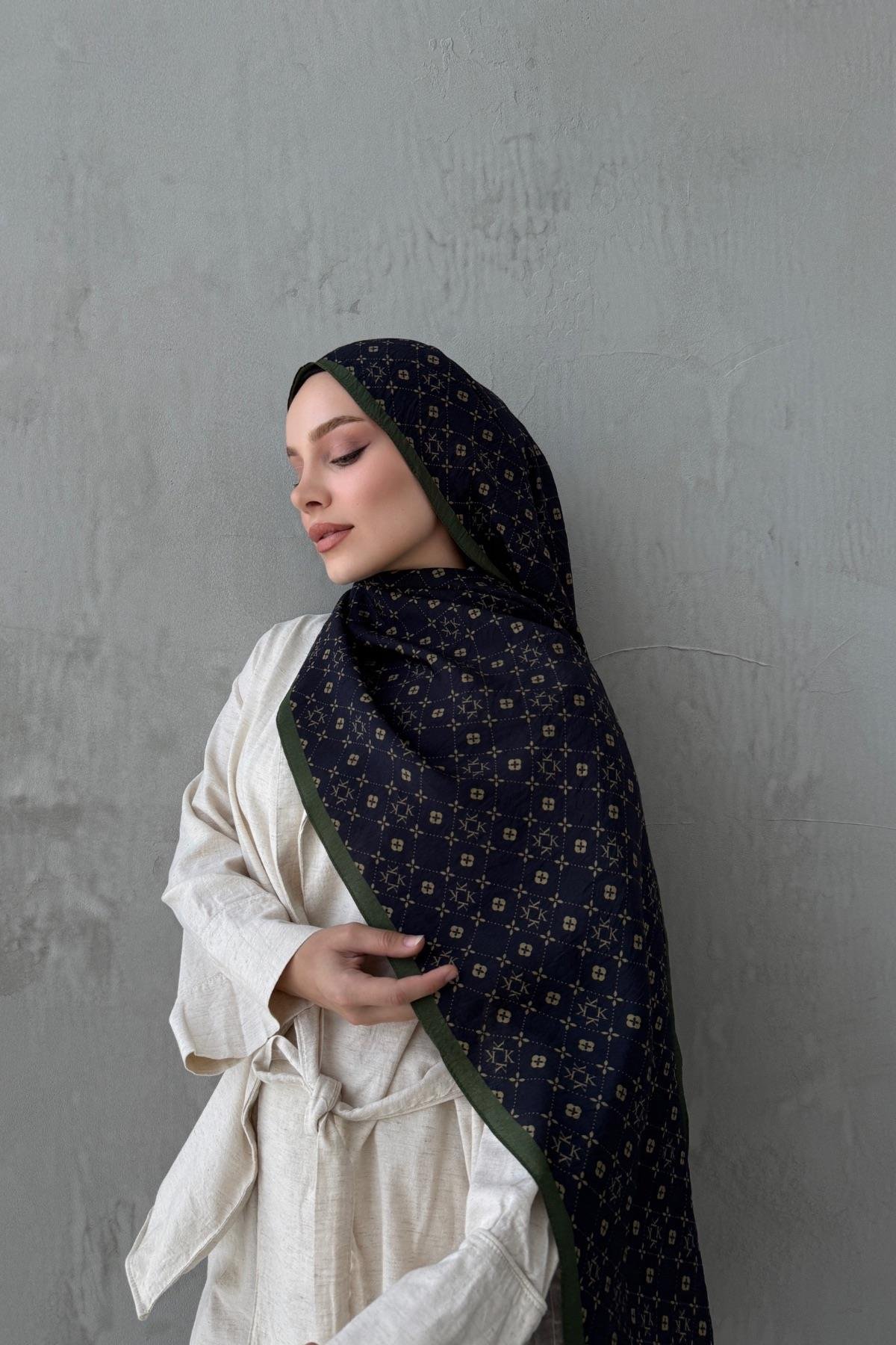 Lacivert Gua Modal İpek Şal