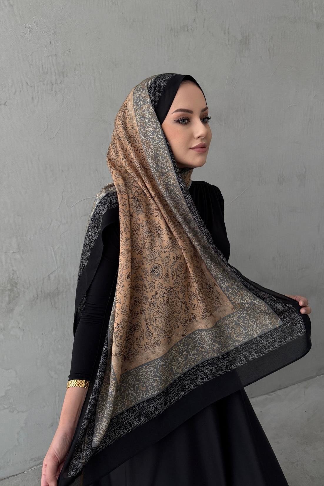 Latte Maaren Koza %100 Pamuk Şal