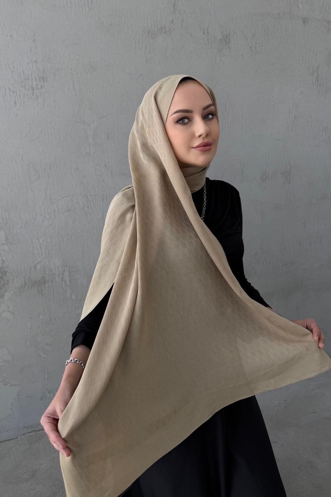 Latte Melinna Pamuk Kaşmir Şal