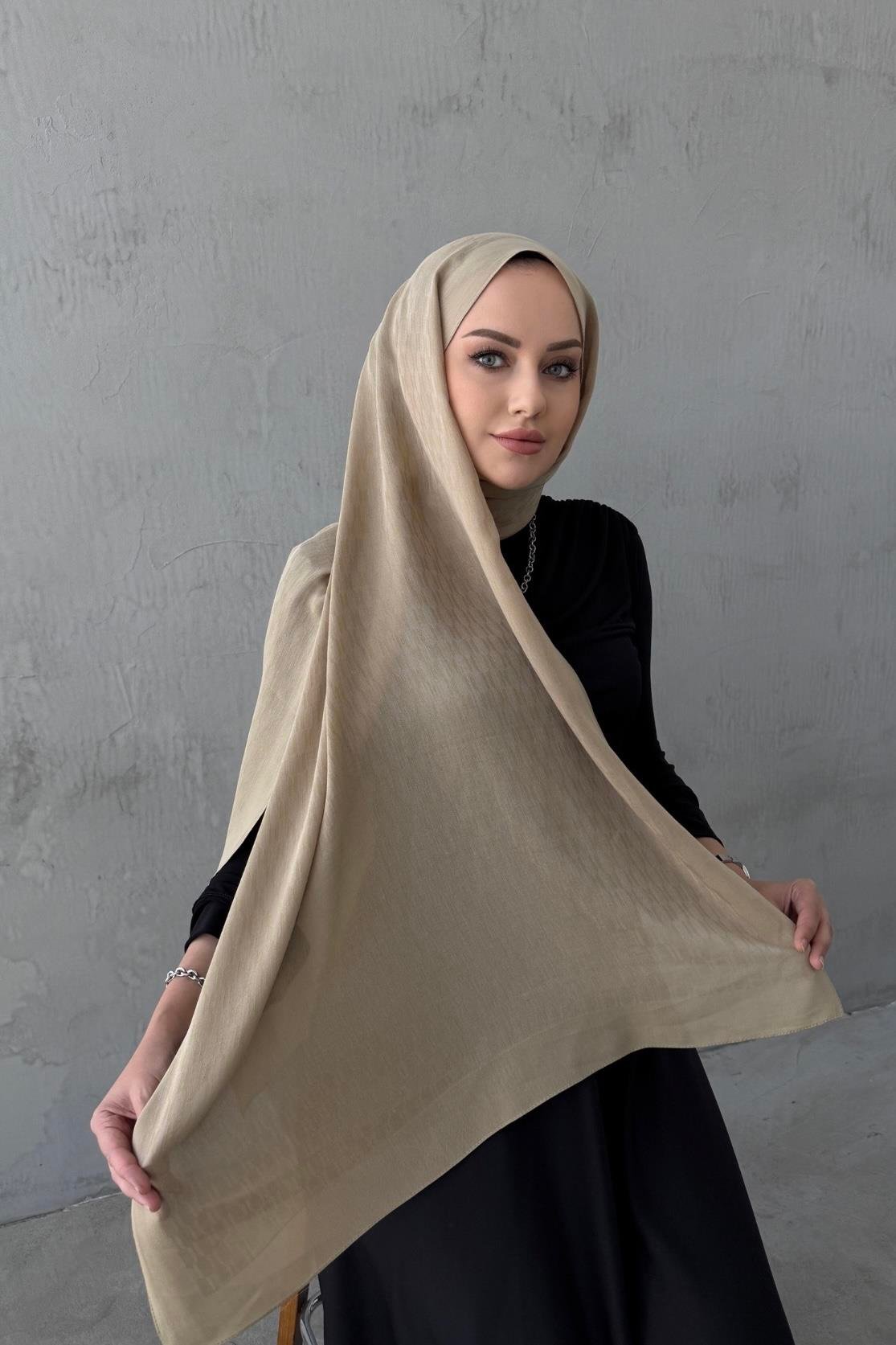 Latte Melinna Pamuk Kaşmir Şal