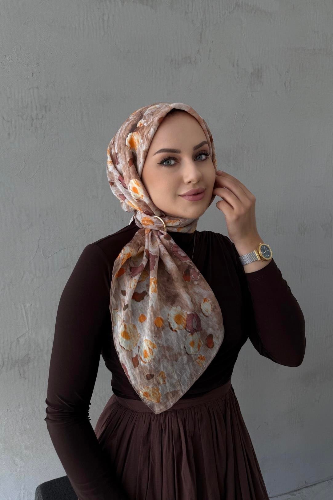 Latte Merlin Tencel Eşarp