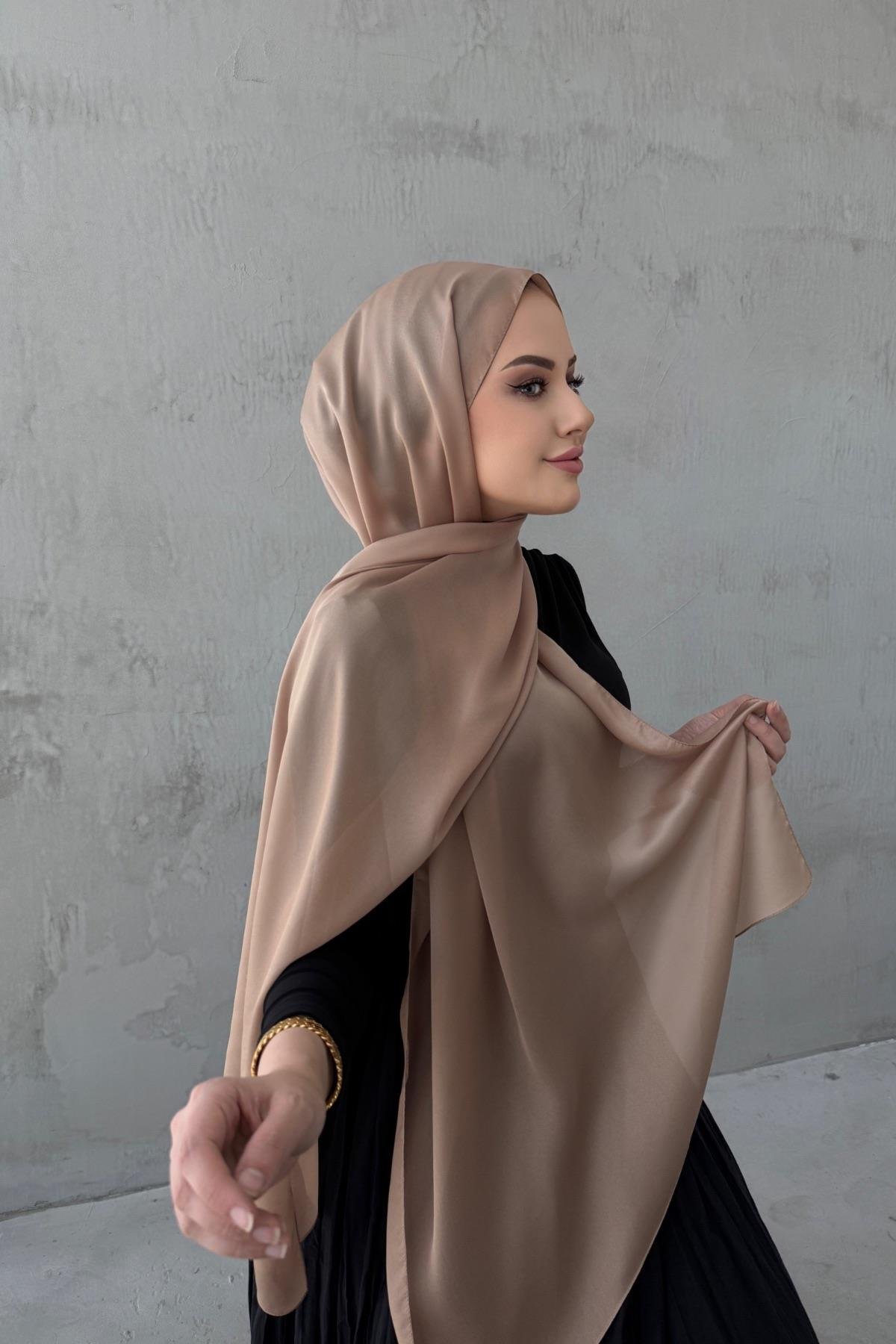 Latte Nare Hint İpeği Şal