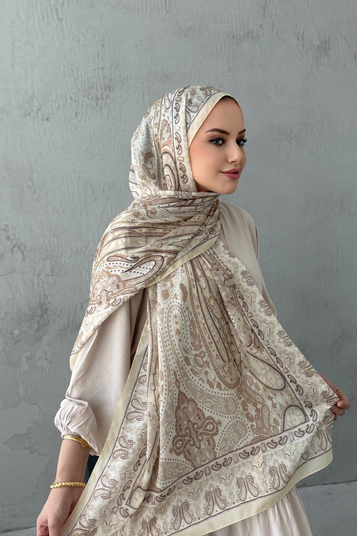 Lime Otantik Hint İpeği Şal 11