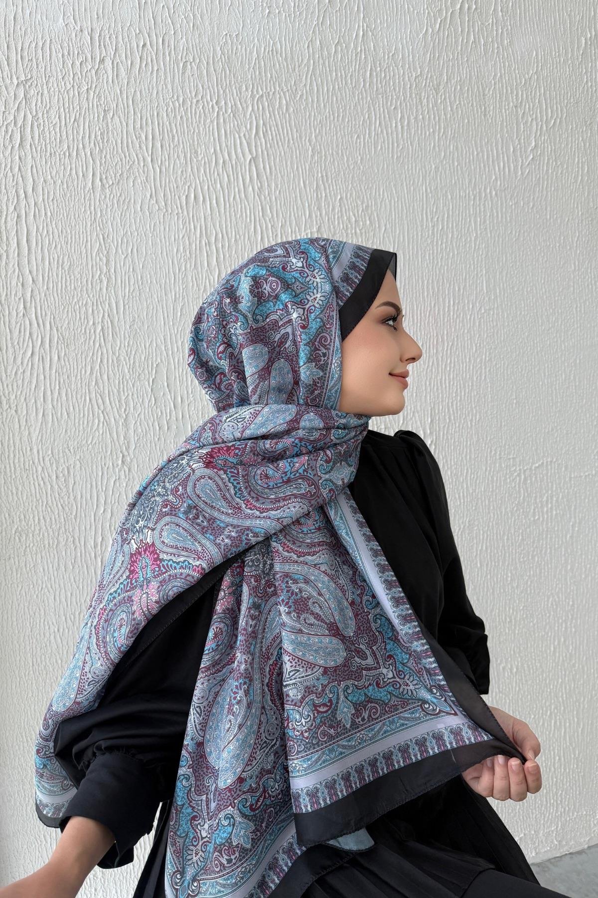 Mavi Etro Vual İpek Şal 