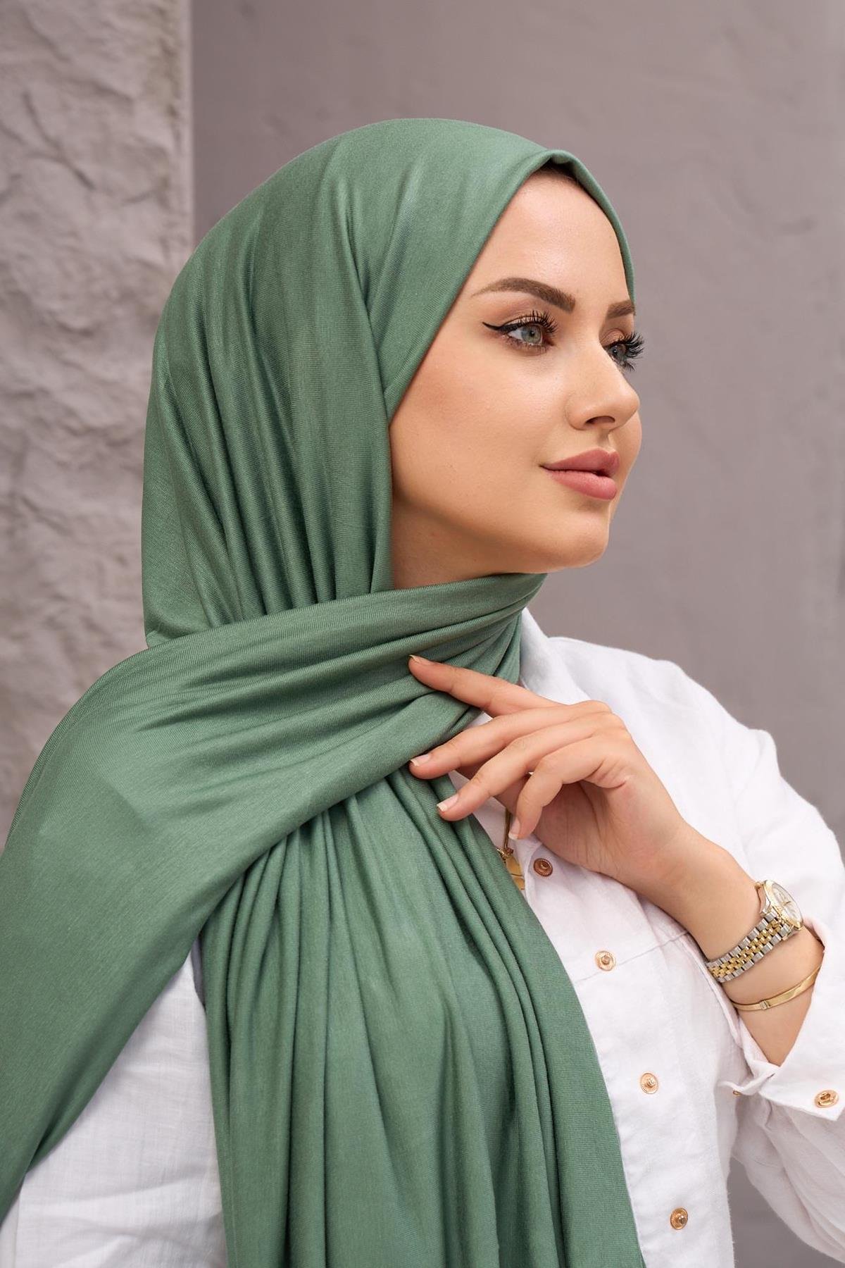 Mint Yeşili Penye Şal