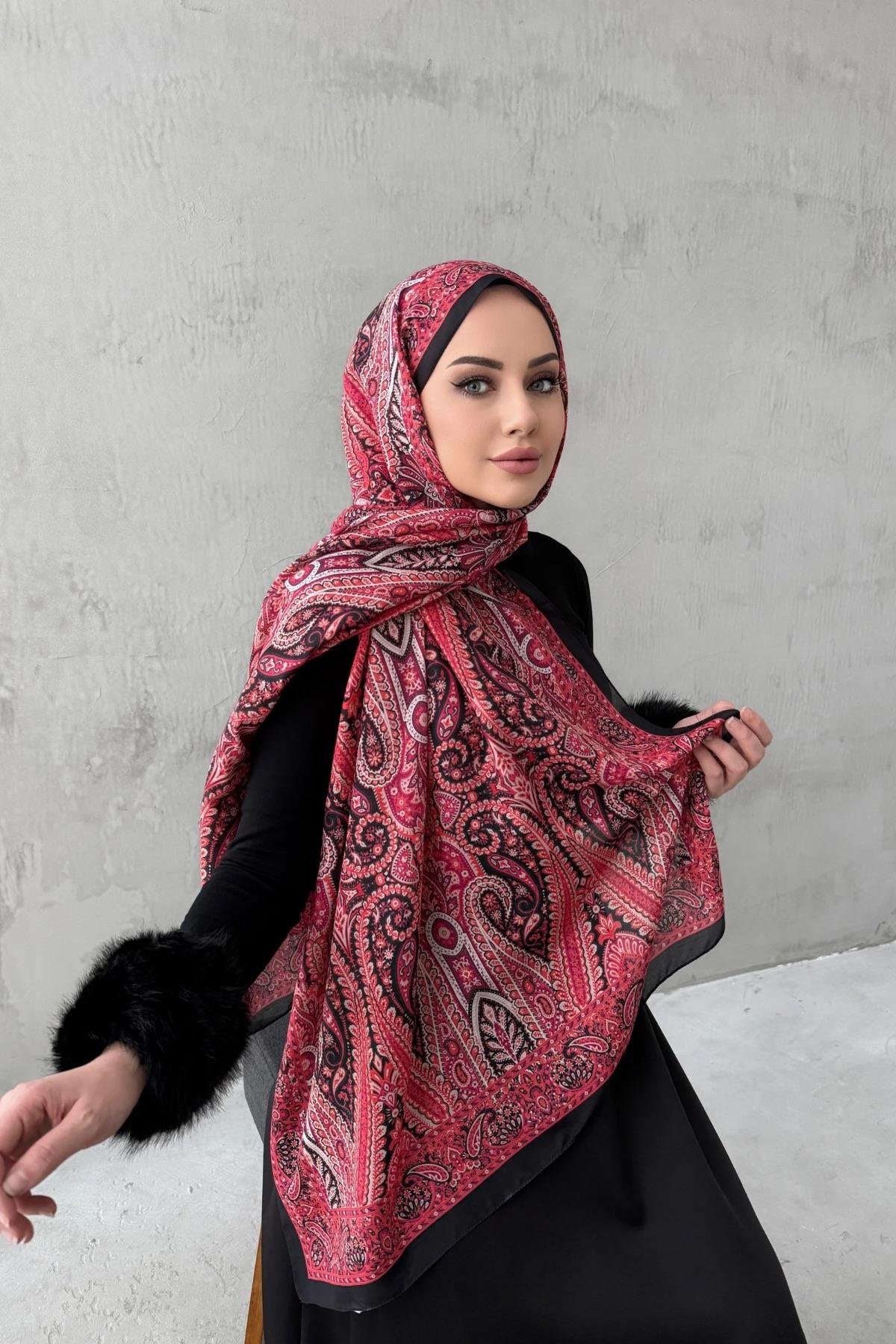 Nar Çiçeği Milena Modal İpek Şal