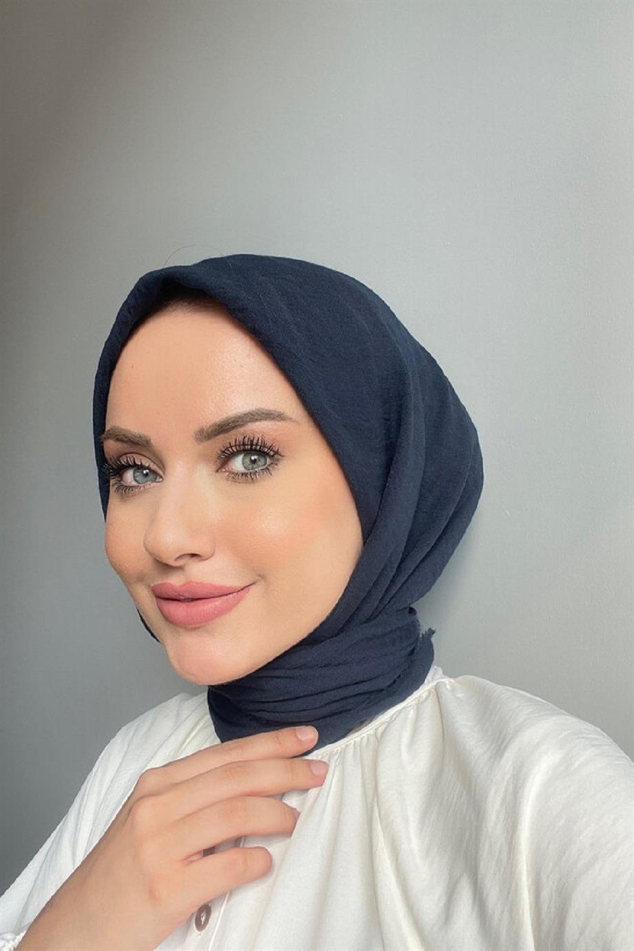 Organik Esarp lacivert