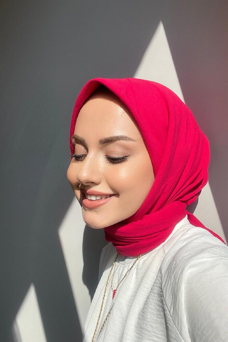 Pembe Pamuk Caz Eşarp