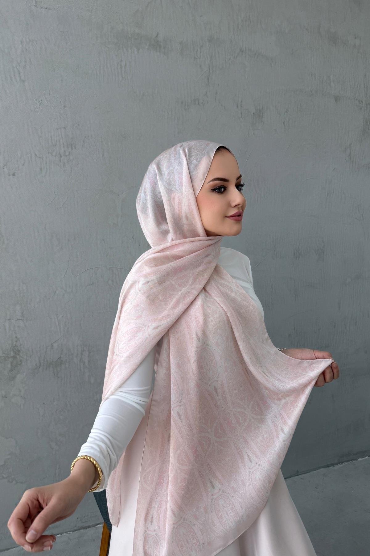 Pudra Buse Otantik Hint İpeği Şal 