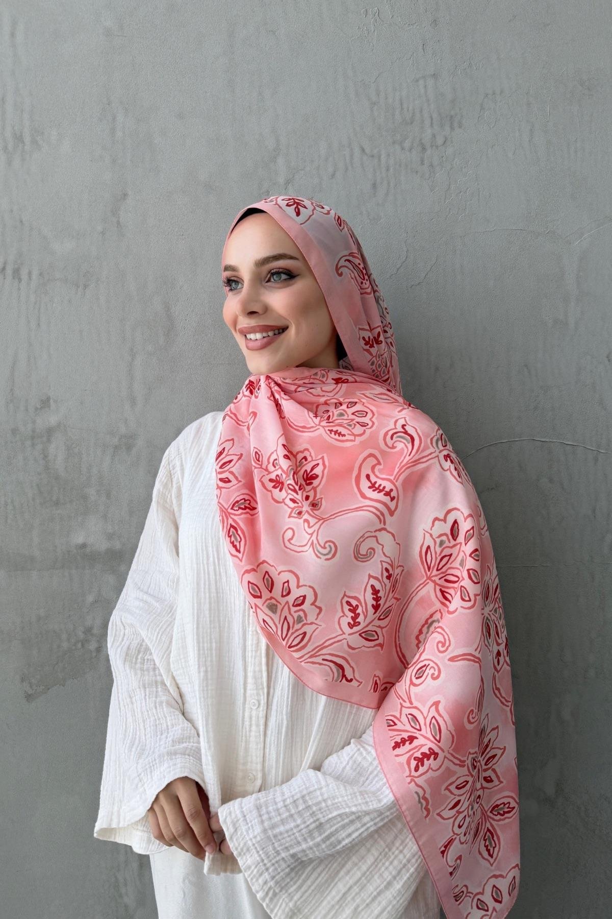 Pudra Gardenia Modal İpek Şal