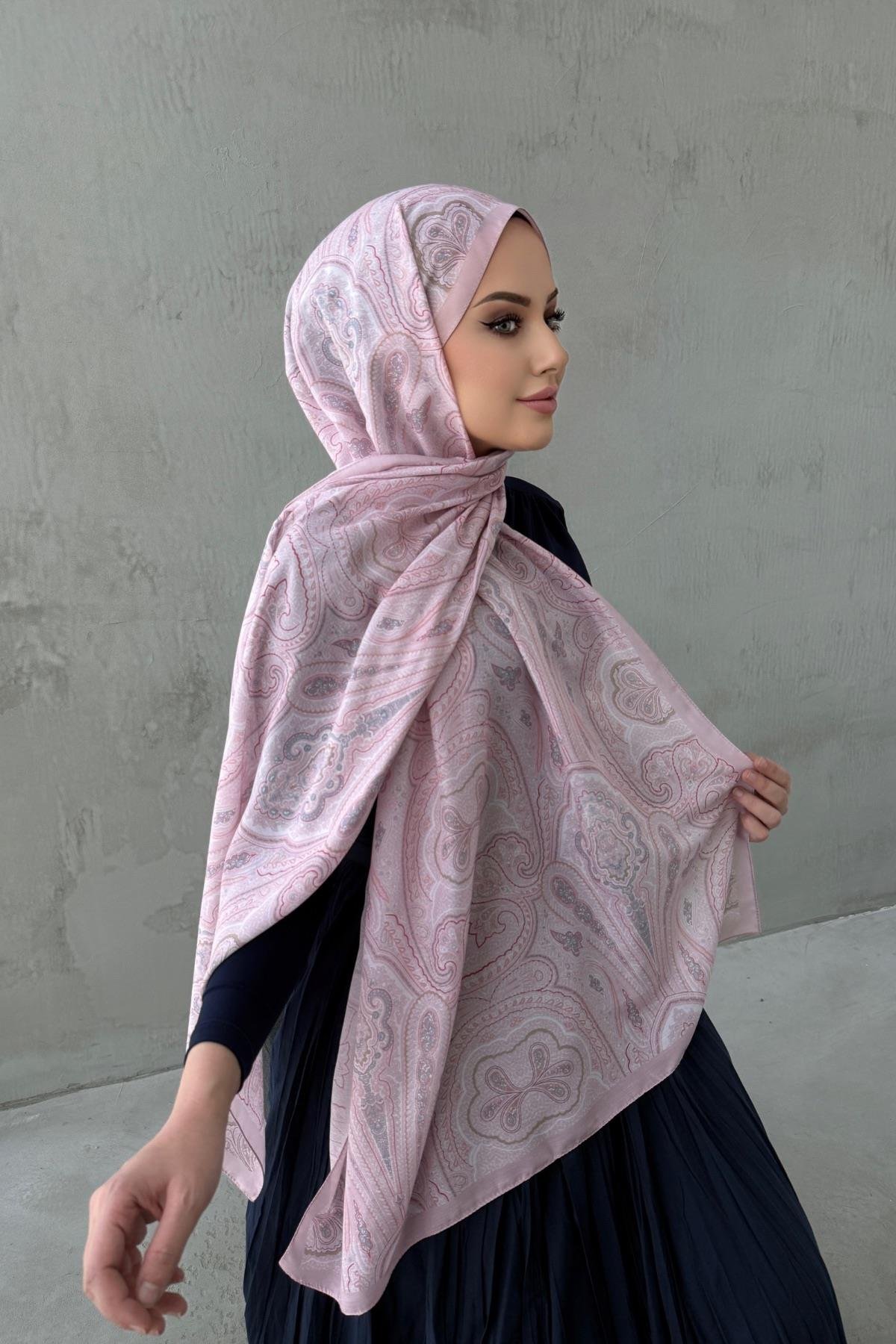 Pudra Sufra Modal İpek Şal