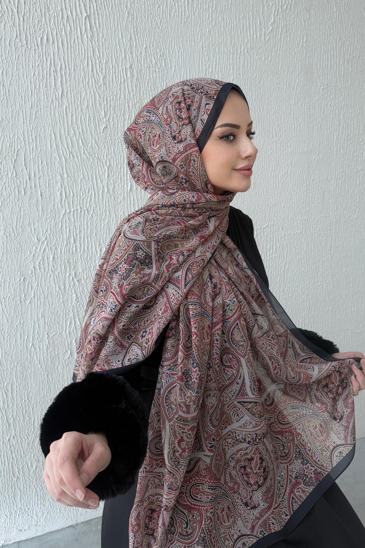 Renkli Harmoni Modal İpek Şal