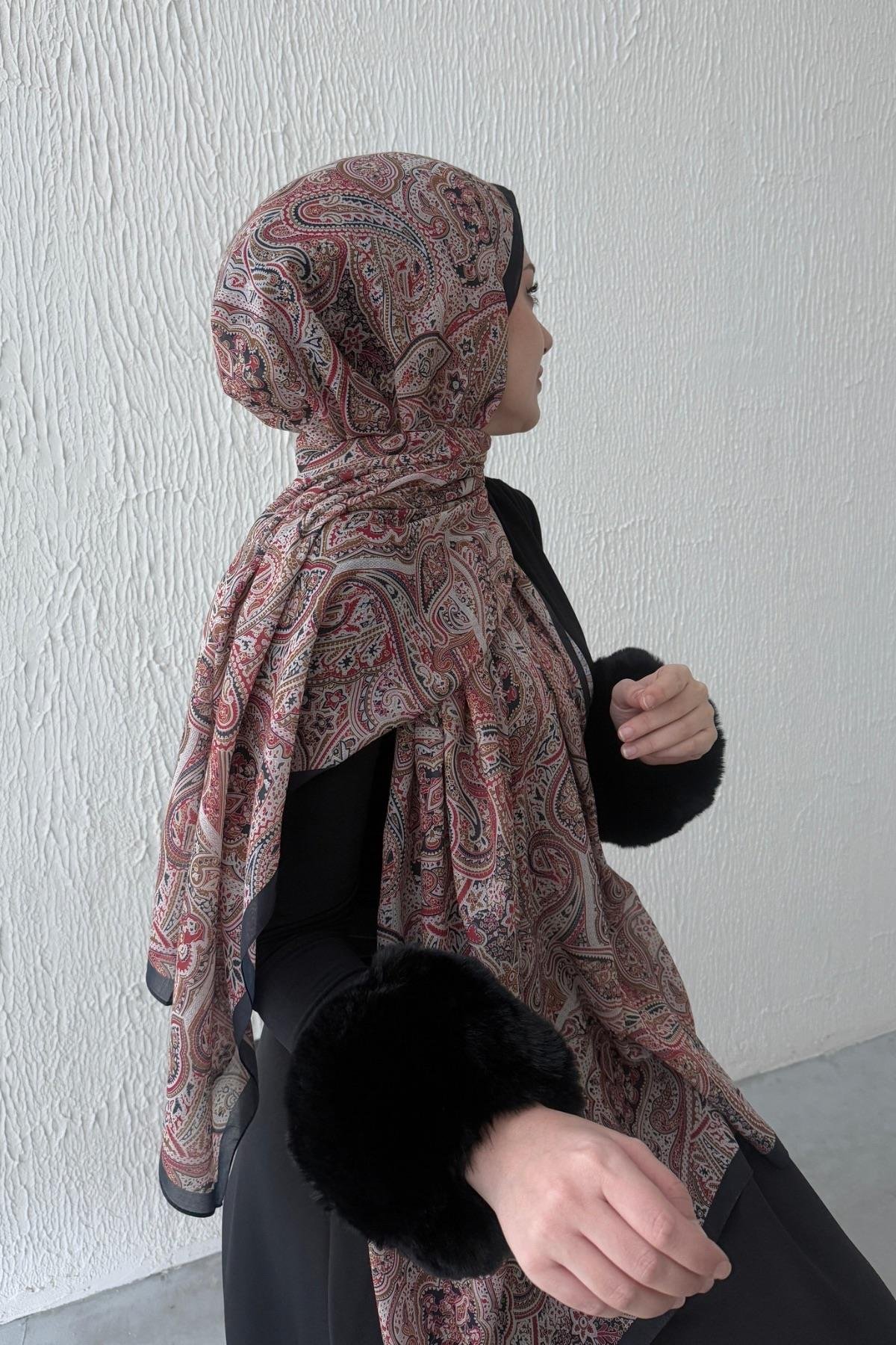 Renkli Harmoni Modal İpek Şal