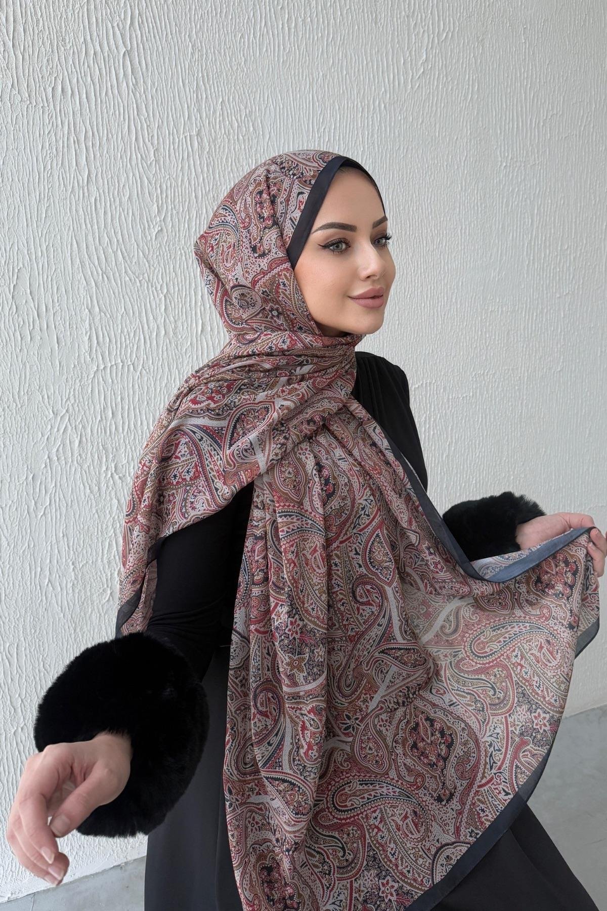 Renkli Harmoni Modal İpek Şal