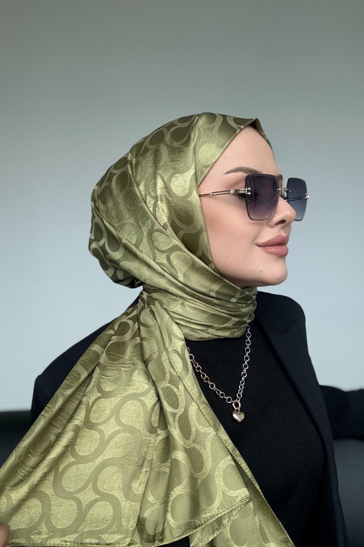 Sarmal İpeksi Jakar Şal Çağla Yeşili